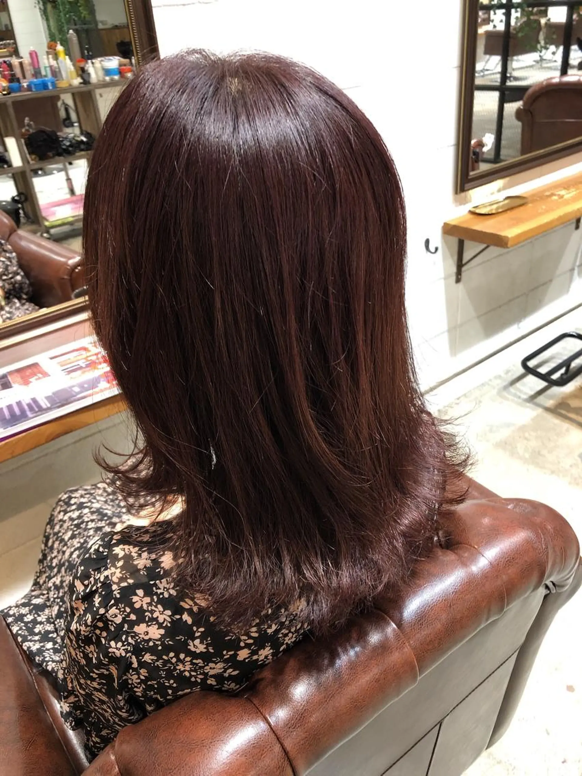 セミロング カラー パーマ ヘアアレンジ メンズ キッズ ネイル マツエク・マツパ ピンクカラー バイオレットカラー カラーマツエク ピンク ヘアカラー トリートメント ⭐️ハイクオリティ カラー杉本雄志⭐️のヘアスタイル