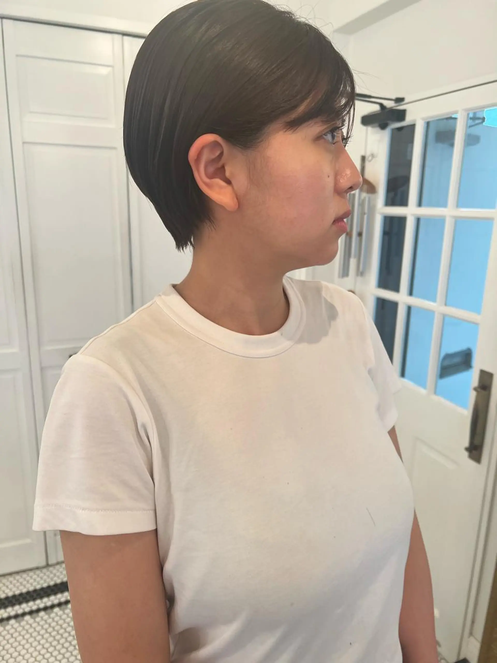 ショート ブリーチカラー🎀 韓国風/寺門美優のヘアスタイル