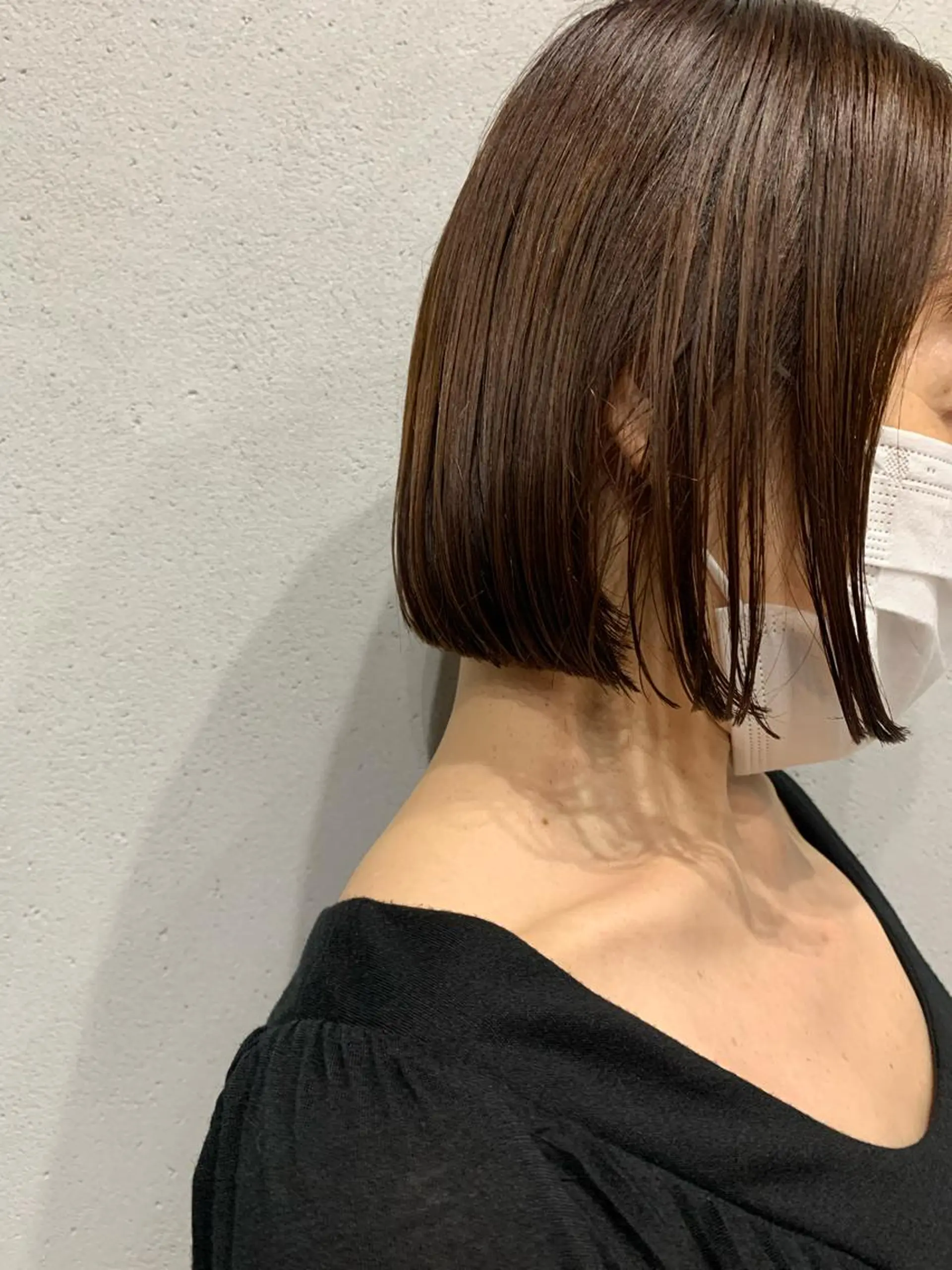 ショート カラー ボブパーマコテ巻き風 パーマNo1深江秀平のヘアスタイル