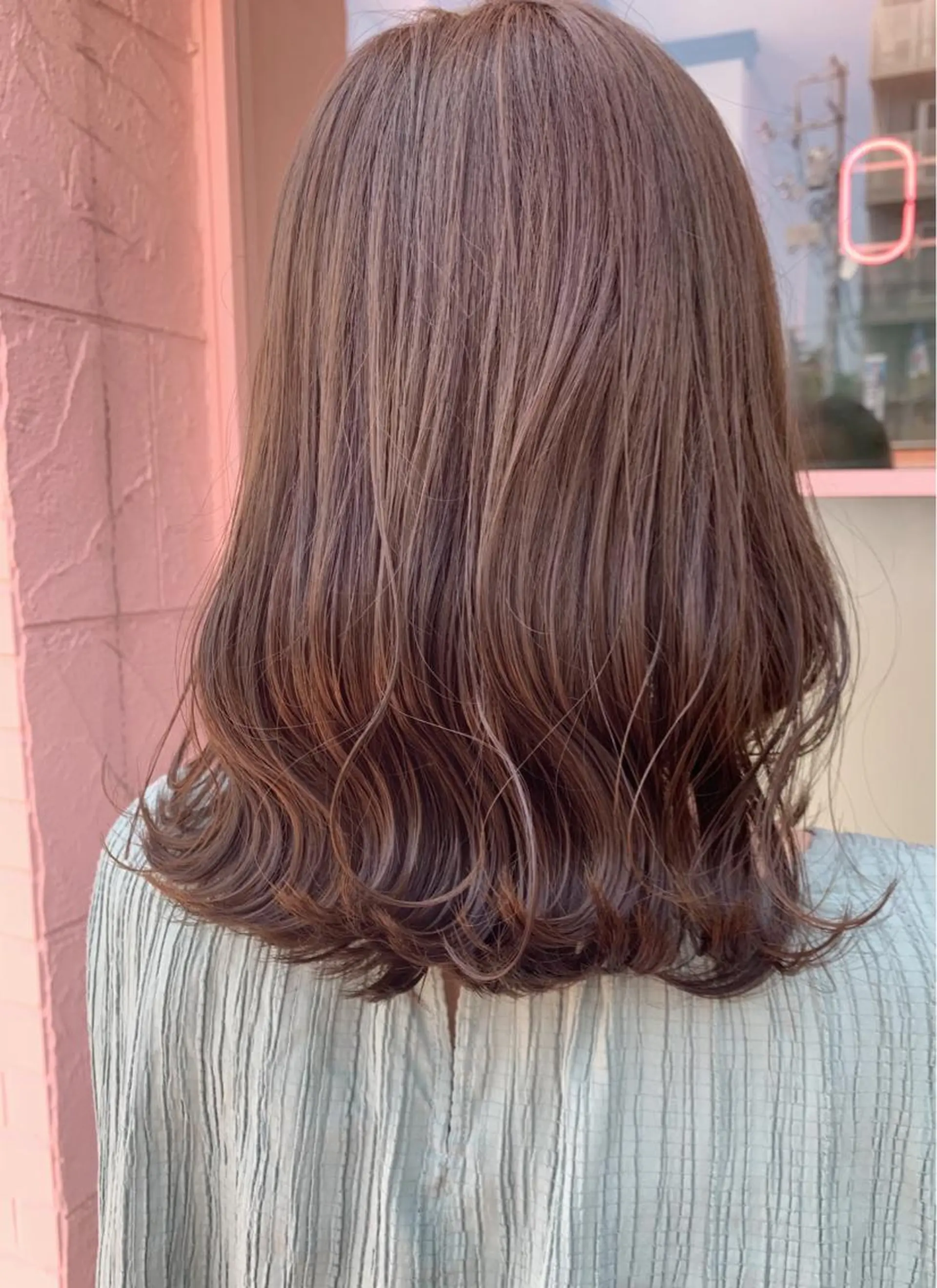 セミロング カラー Ebihara Satomiのヘアスタイル