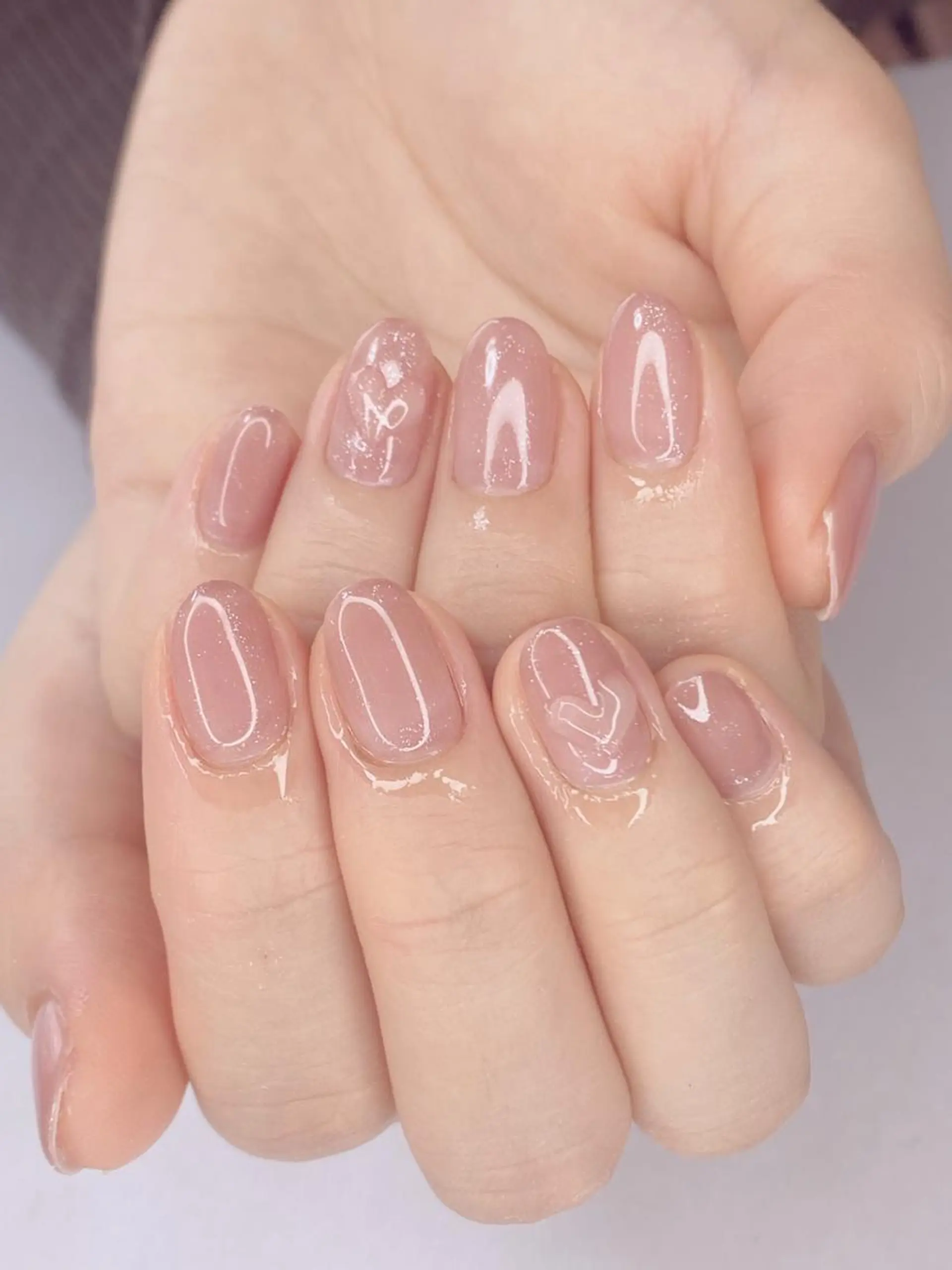 ネイル アニマル柄 アートネイル オーロラネイル 桜ネイル クリアネイル Ｎail Ｓalon ertiのネイルデザイン