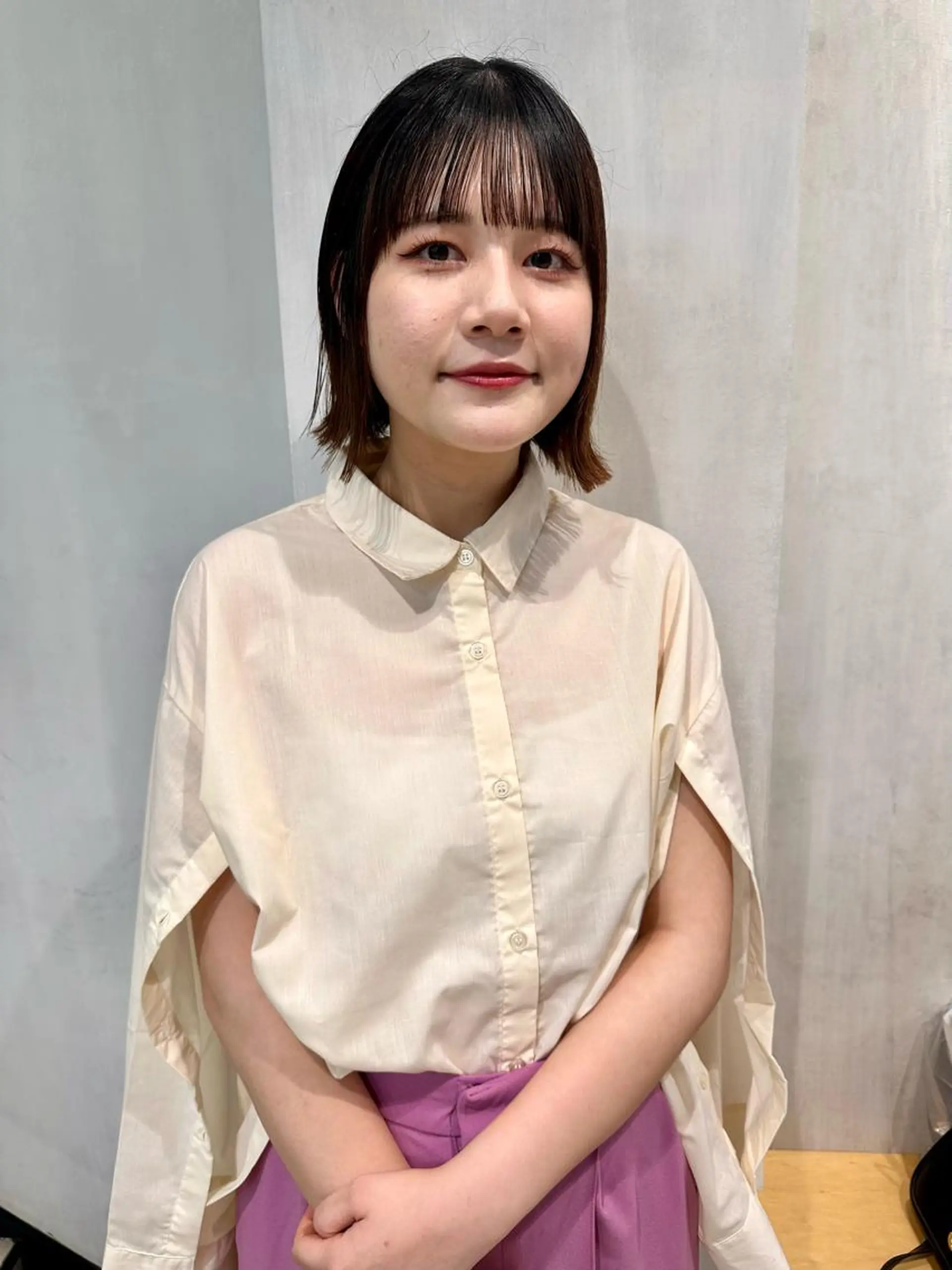 ショート ボブ ミゾブチ ユリカのヘアスタイル