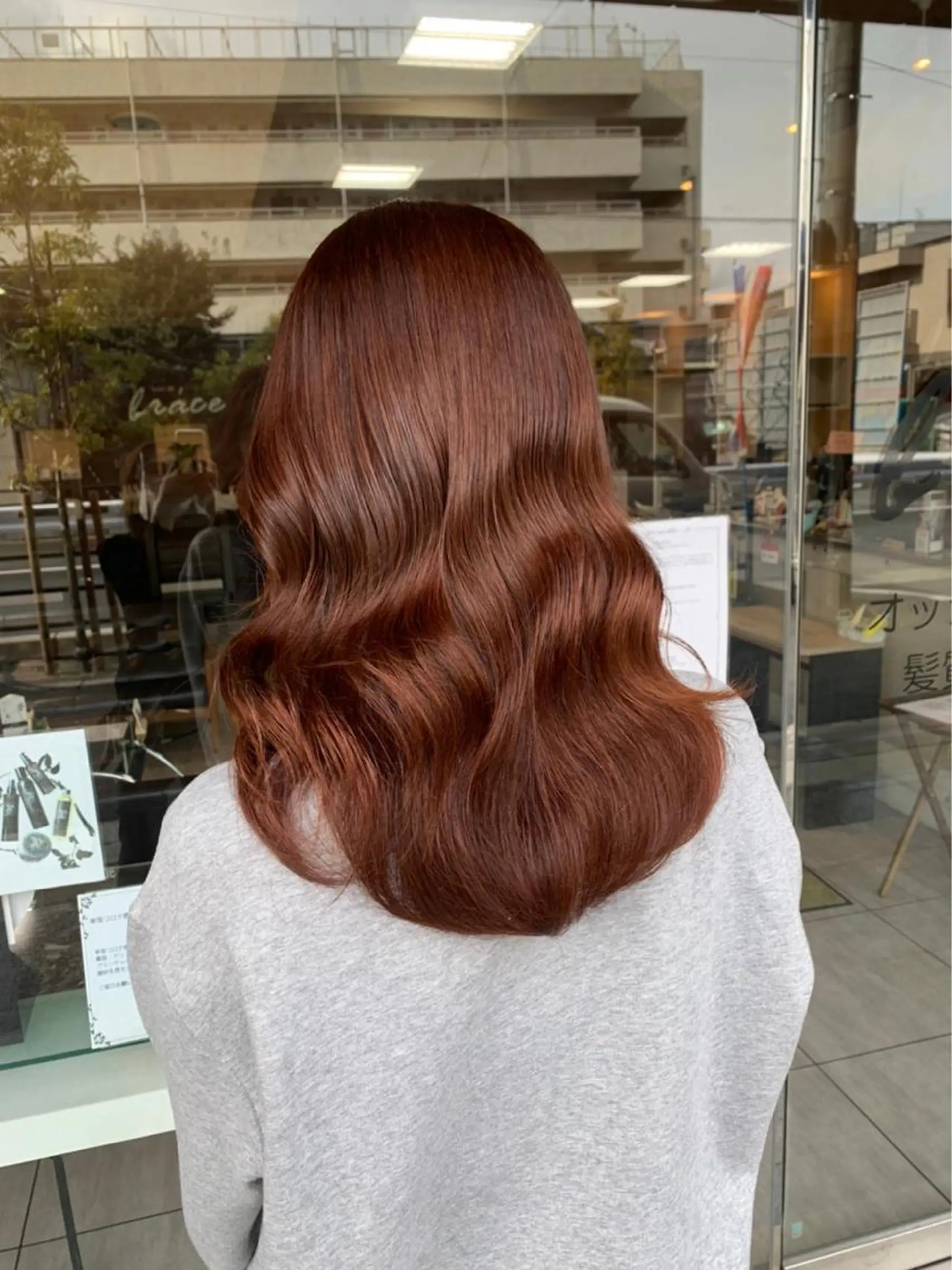 セミロング カット ヘアカラー 🫧艶髪カラー🫧 森本くるみのヘアスタイル