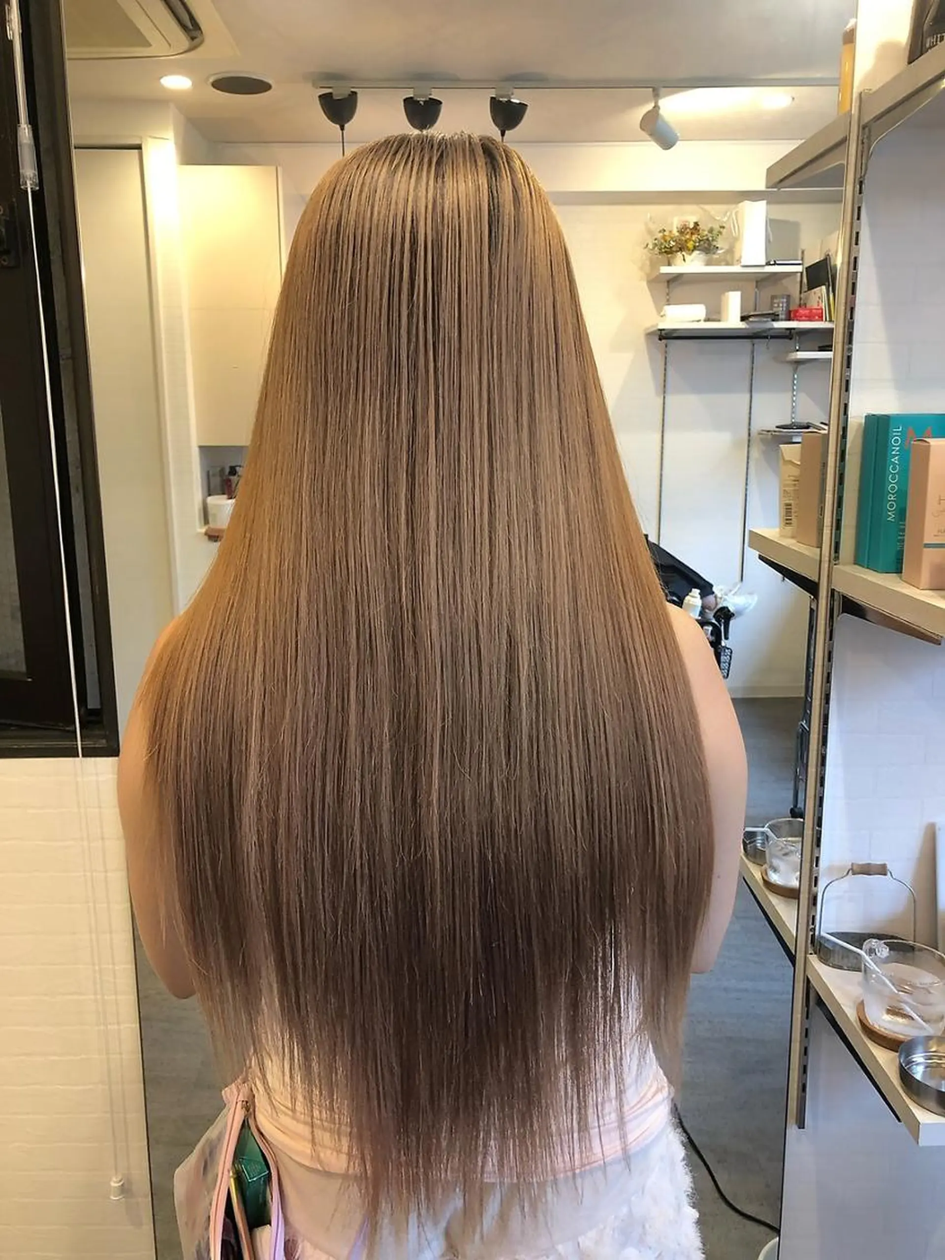 セミロング 100%高級人毛使用 LANIUMEDAのヘアスタイル