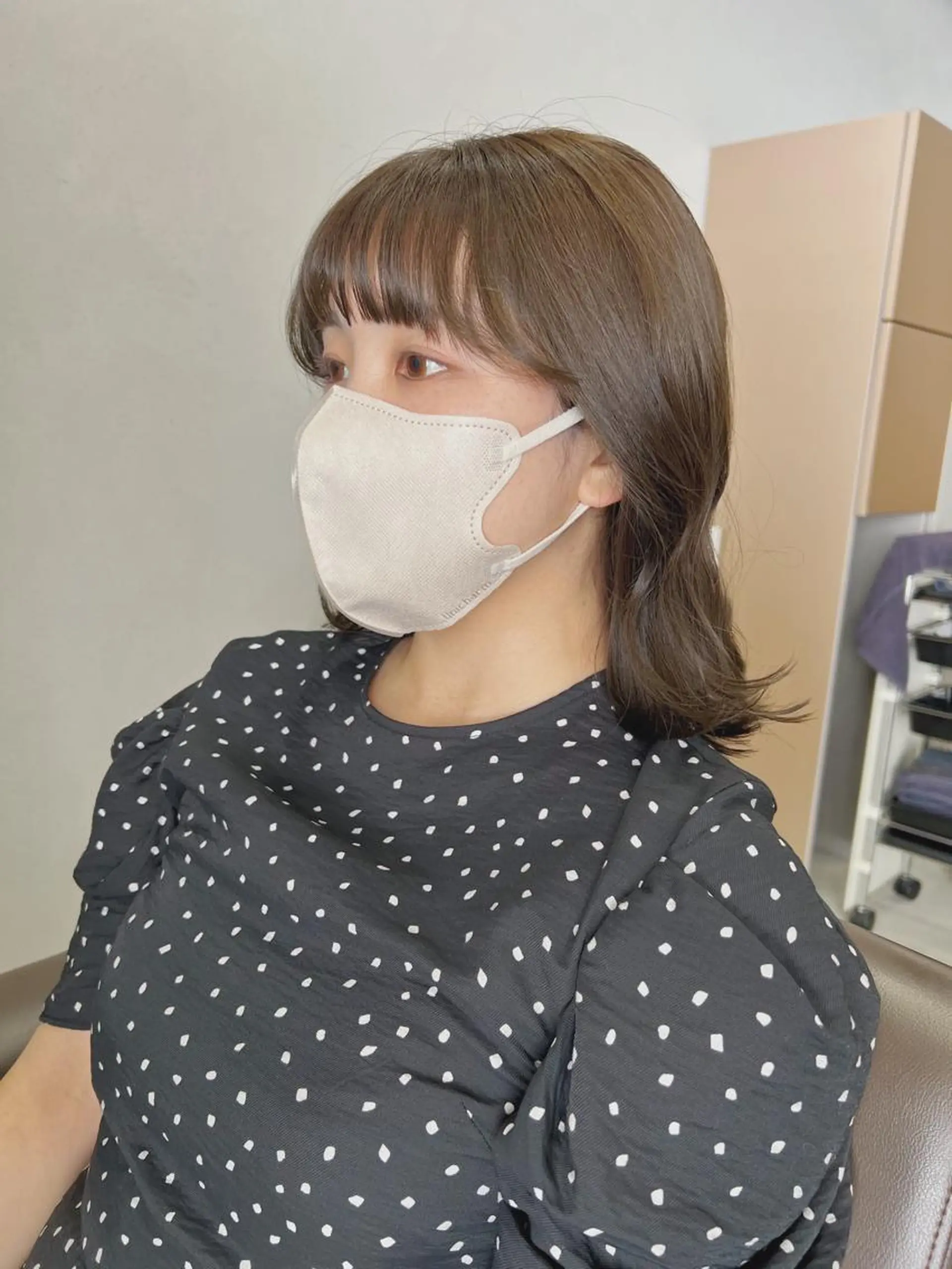 ミディアム カラー ボブパーマコテ巻き風 パーマNo1深江秀平のヘアスタイル