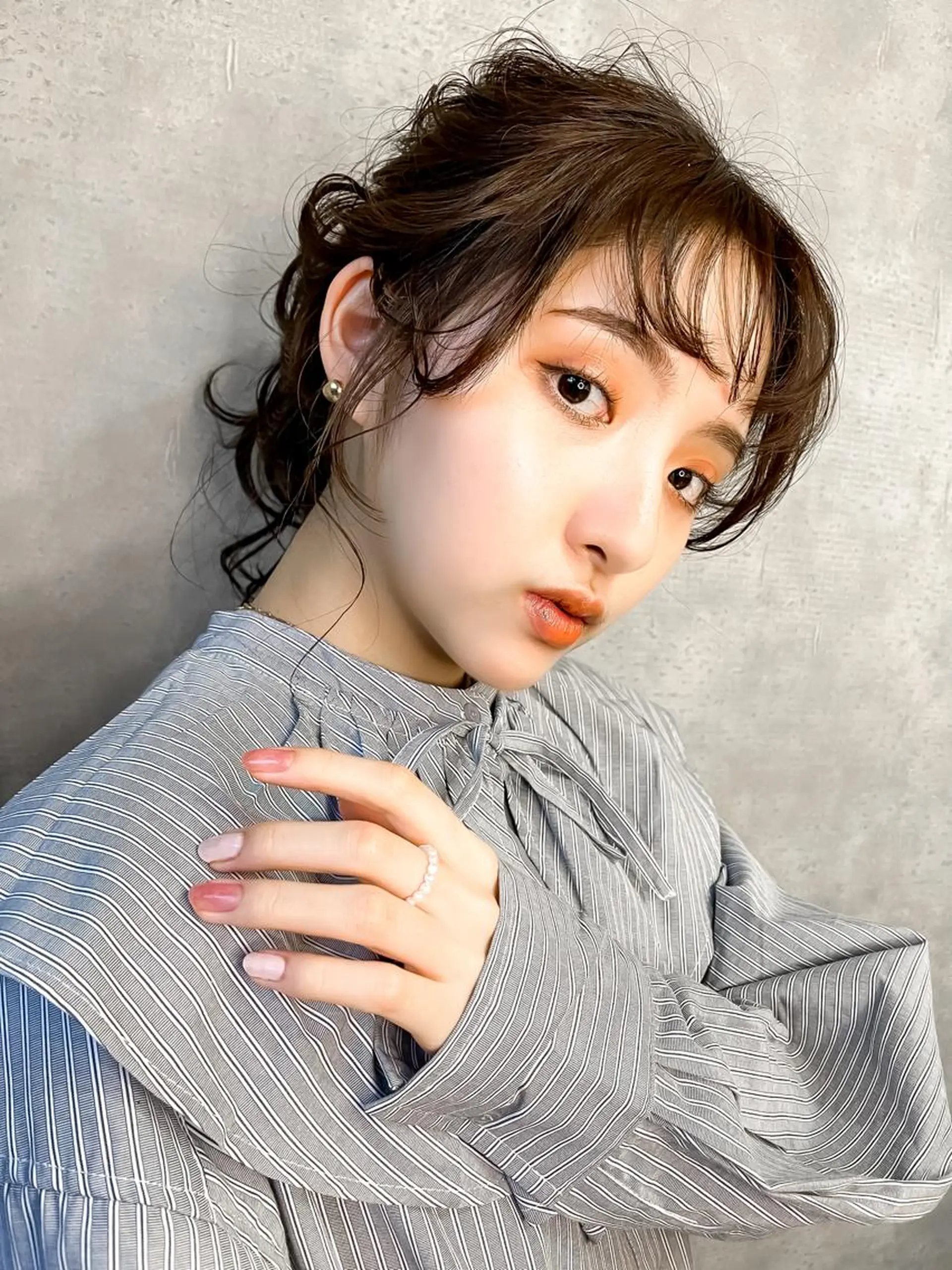 セミロング 栗本 博史のヘアスタイル