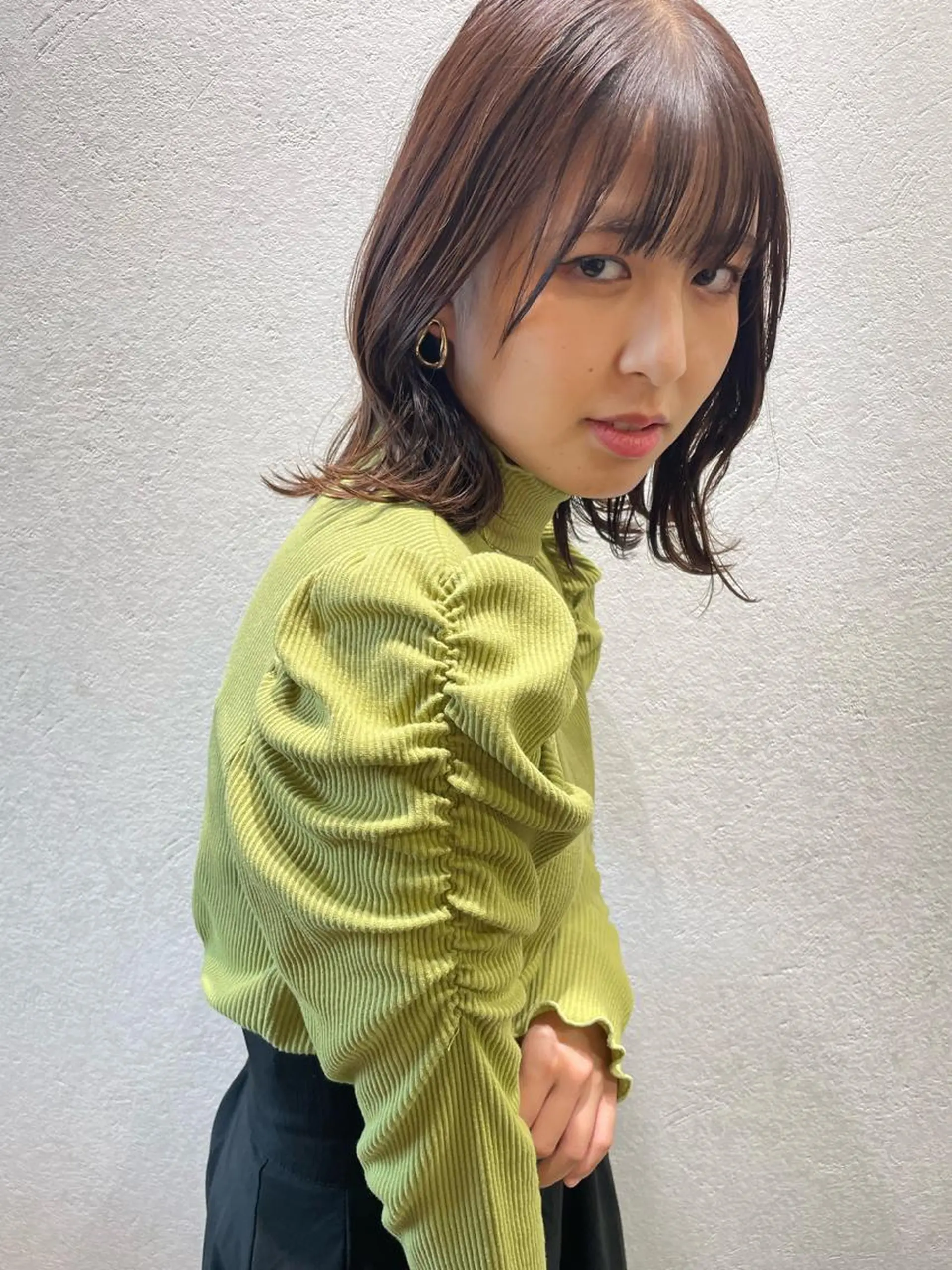 ミディアム カラー ヘアカラー トリートメント レイン🌏🌱 似合わせ/ハイトーンのヘアスタイル