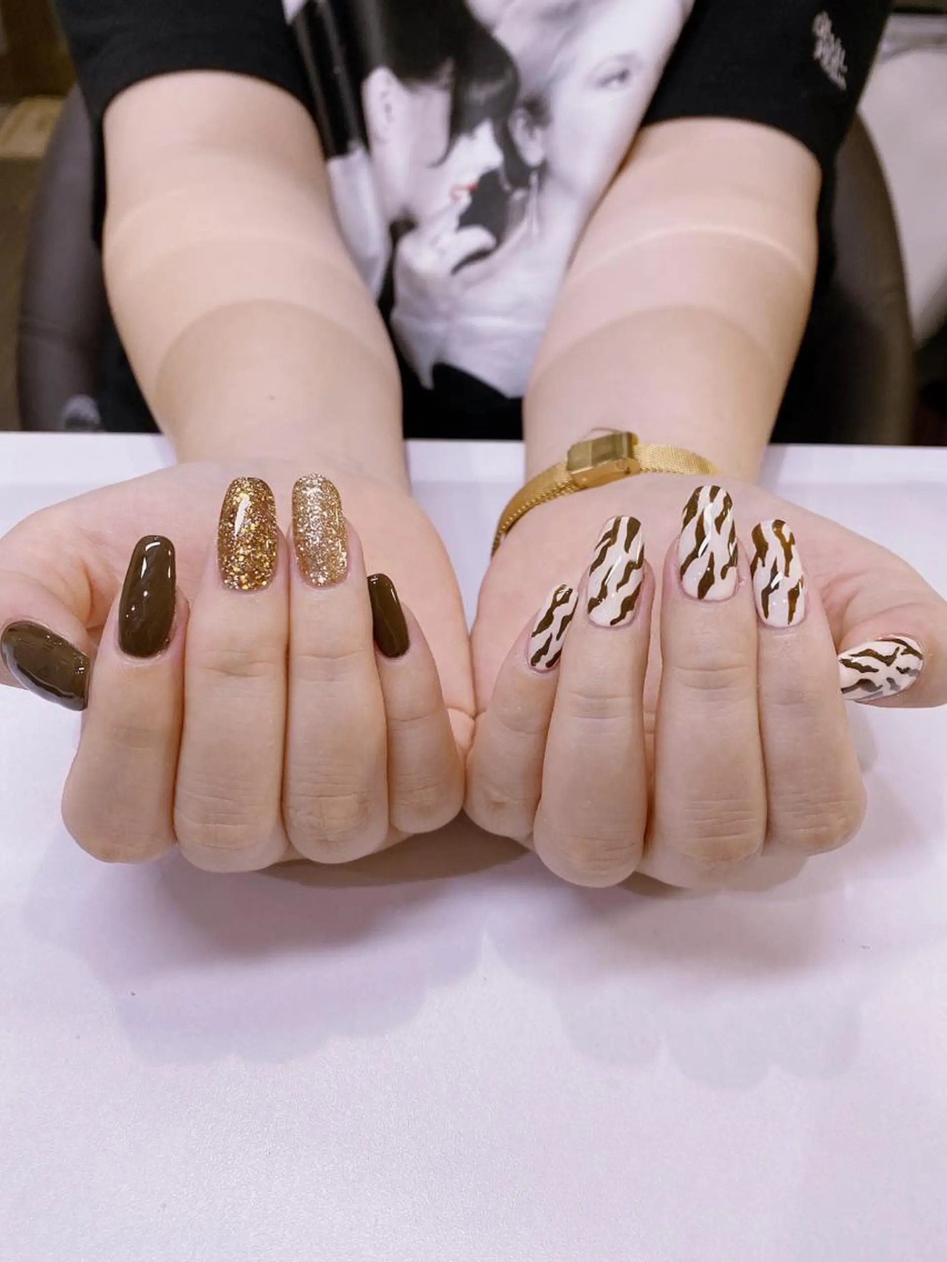 ネイル アニマル柄 錦糸町 mi_nailのネイルデザイン