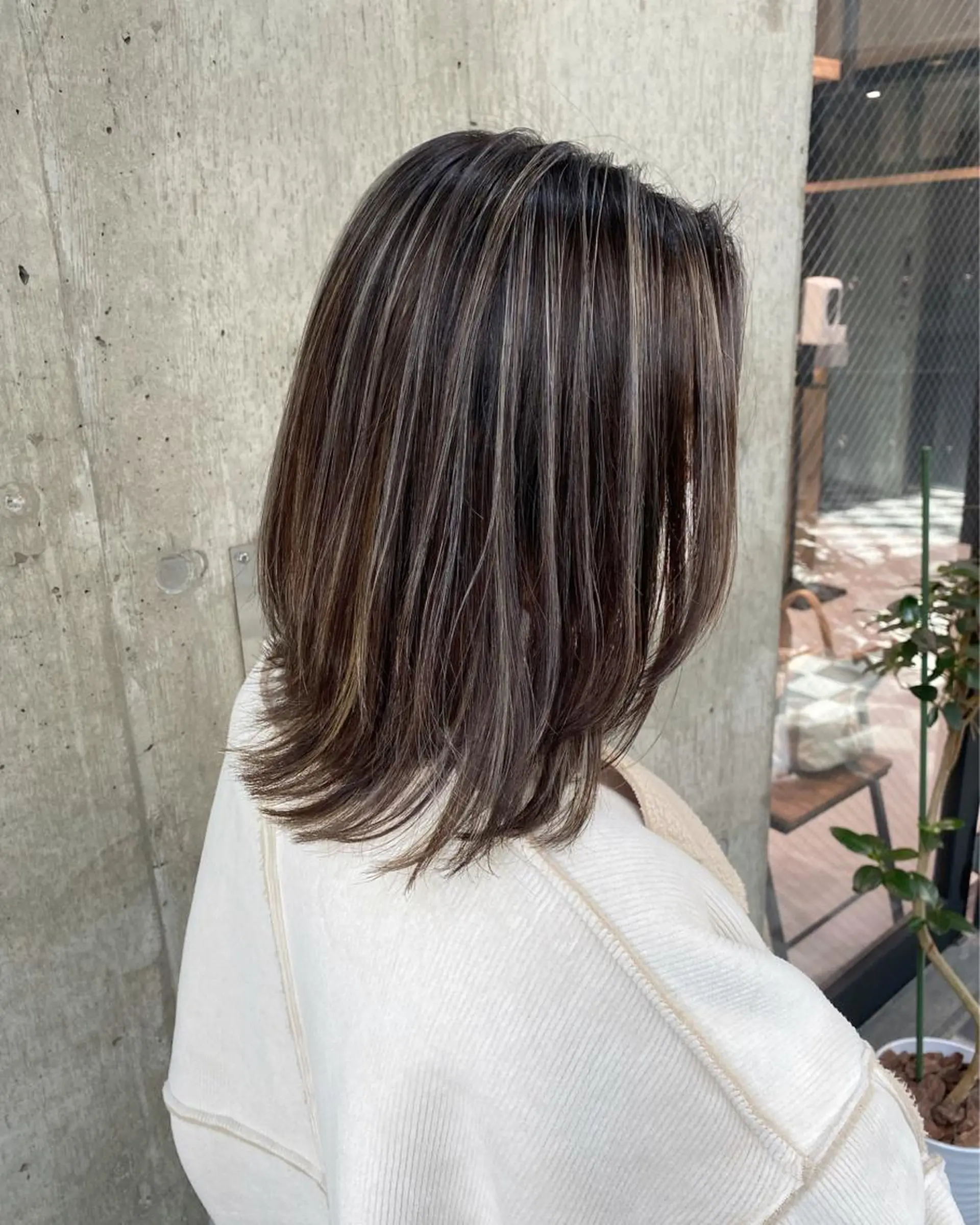 ミディアム ハイライト ヘアカラー 🌼透明感カラー ✳︎eri🌼のヘアスタイル