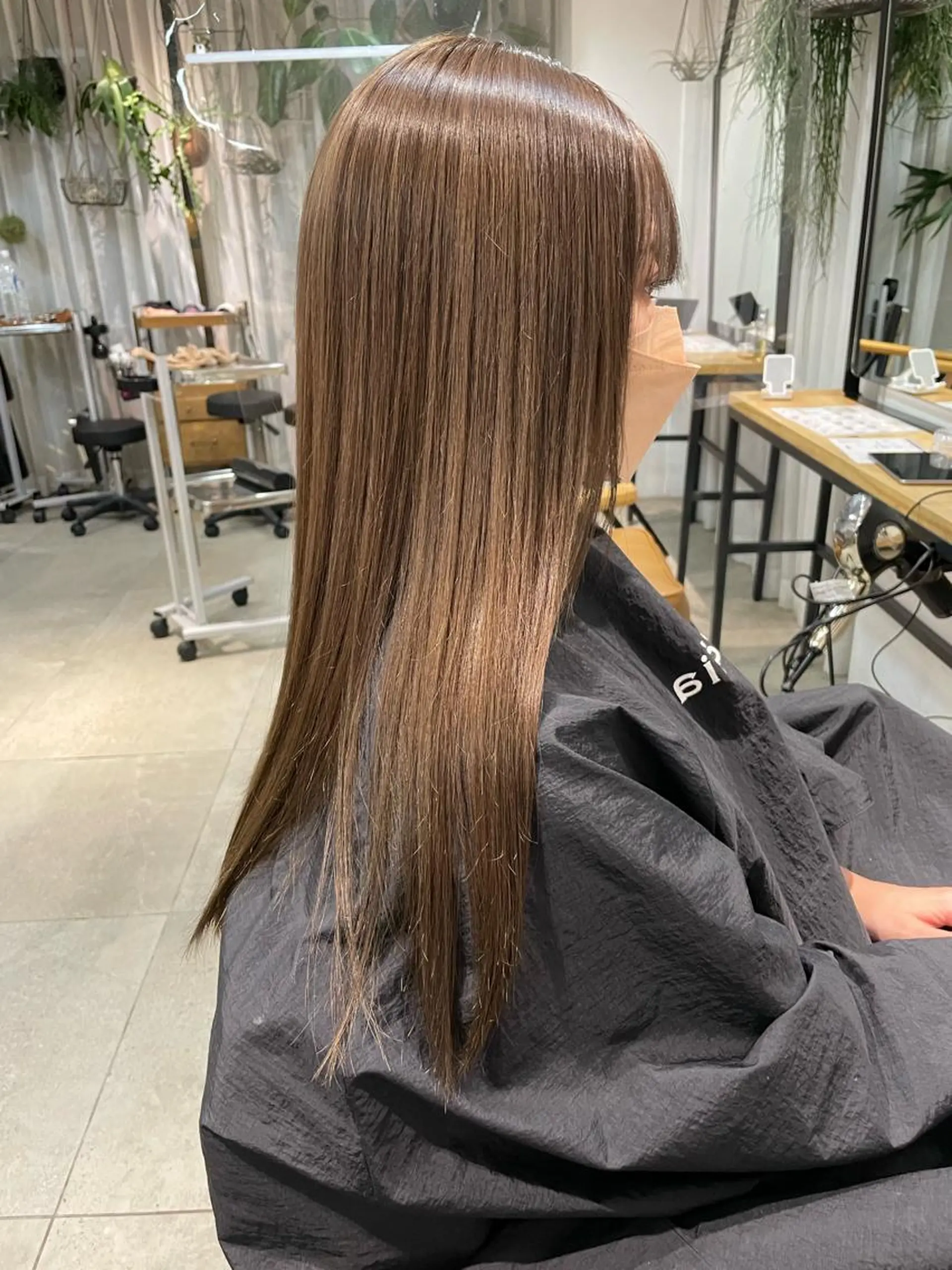 ロング カラー ヘアアレンジ 小顔レイヤー×コンパ クトボブ/林隆平のヘアスタイル