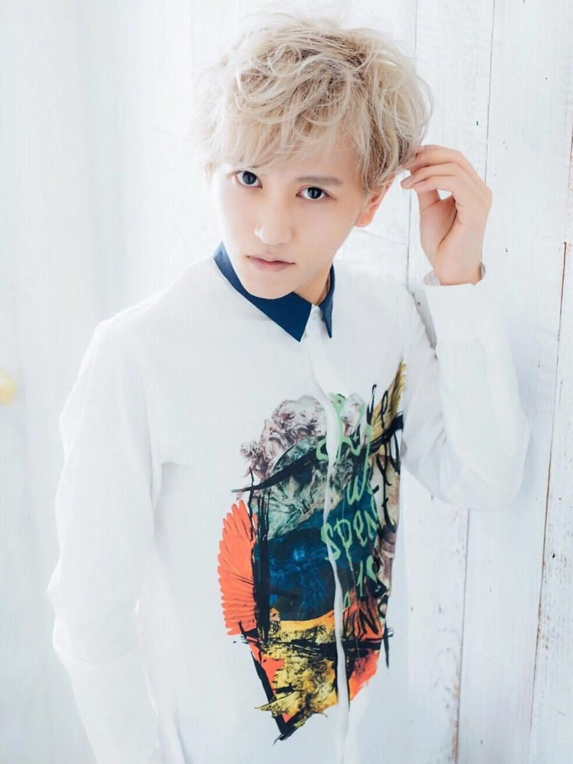 ショート メンズ ヘアカラー トリートメント motion所属・FUKUNAGA YUのヘアスタイル