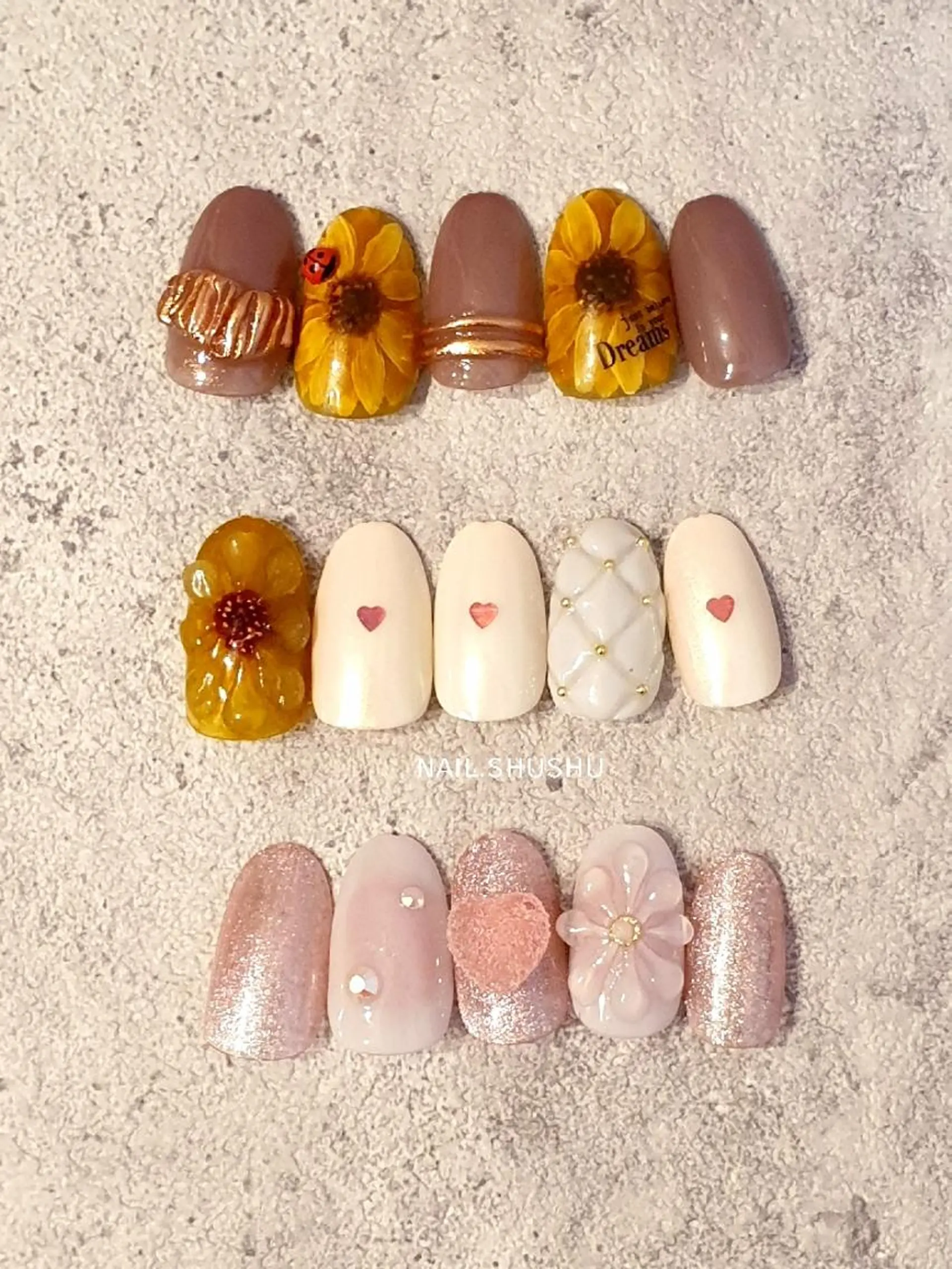 ネイル 3dパーツ/流行り 👧shushu❤️のネイルデザイン