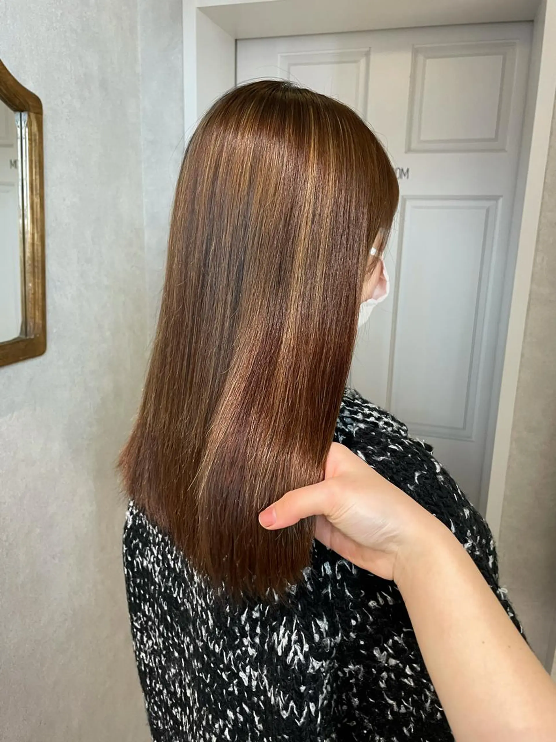 ミディアム カラー ブラウンカラー ヘアカラー ナチュラル透明感🌱 小山美樹子のヘアスタイル