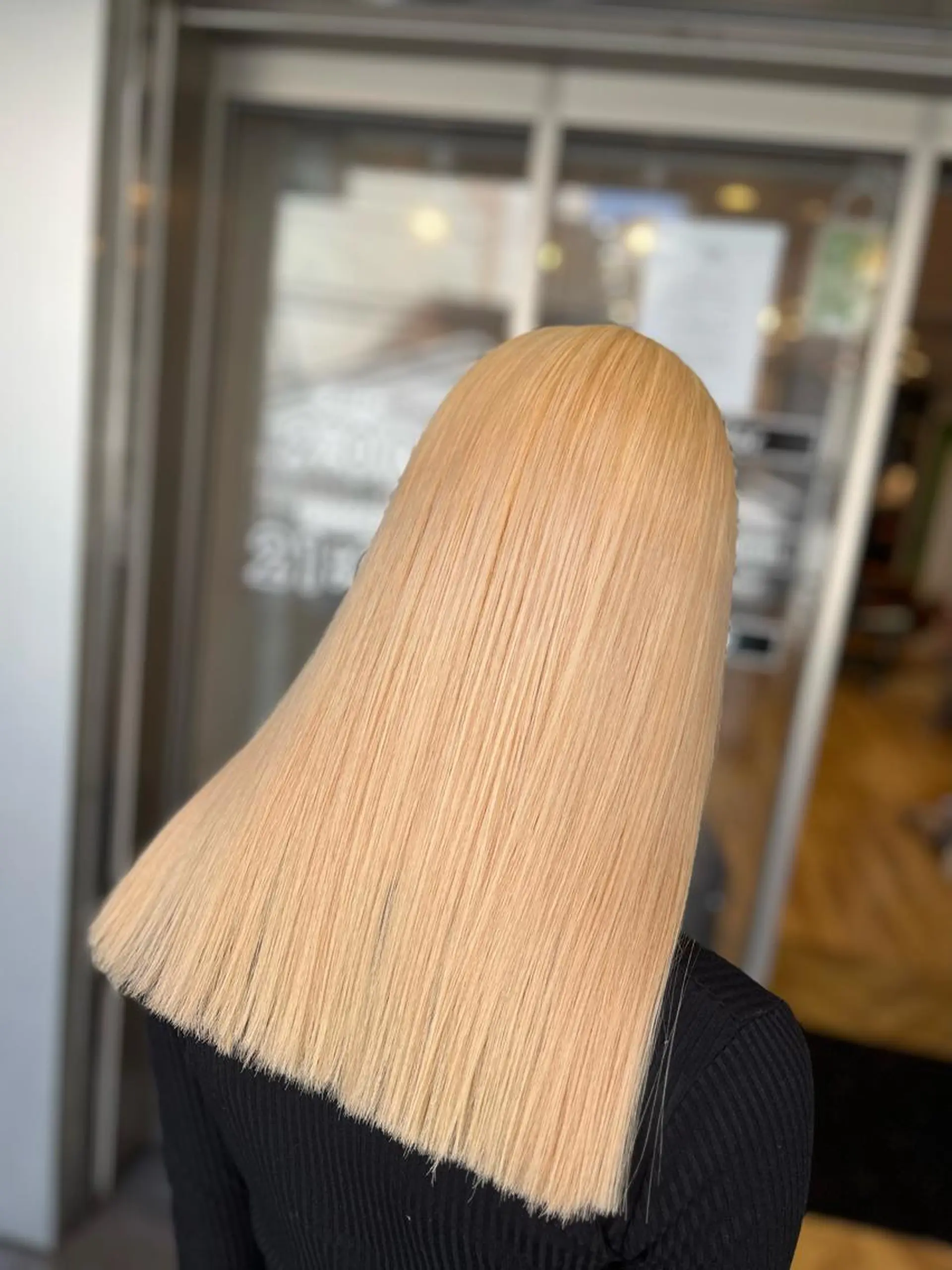 セミロング カラー 抜きっぱなしブロンド ブロンド Agu  hair you所属・♡ yumaのヘアスタイル