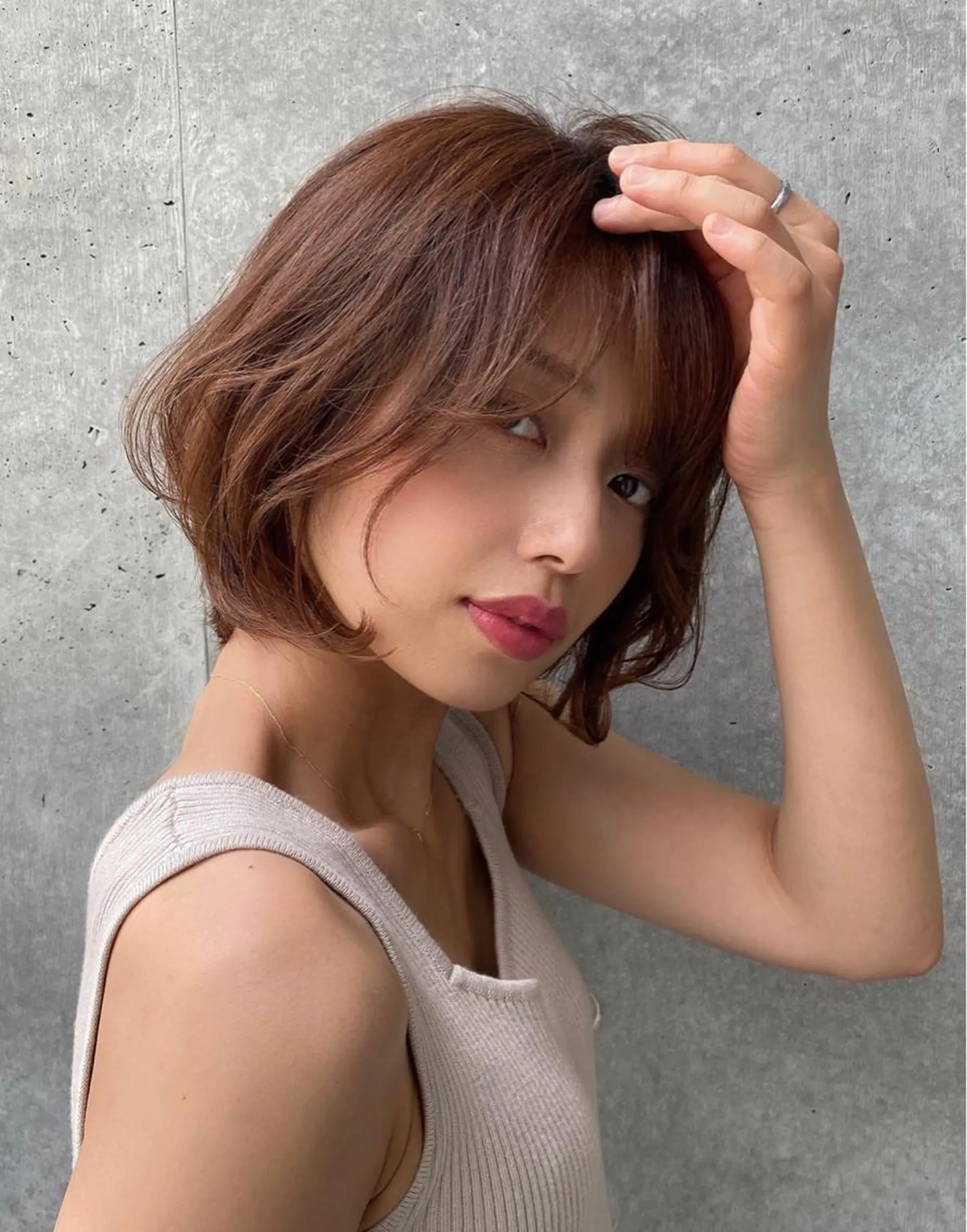 ショート ショートボブ ボブ ショートヘア カット ヘアカラー トリートメント 愛されヘア♪ 大森春奈のヘアスタイル