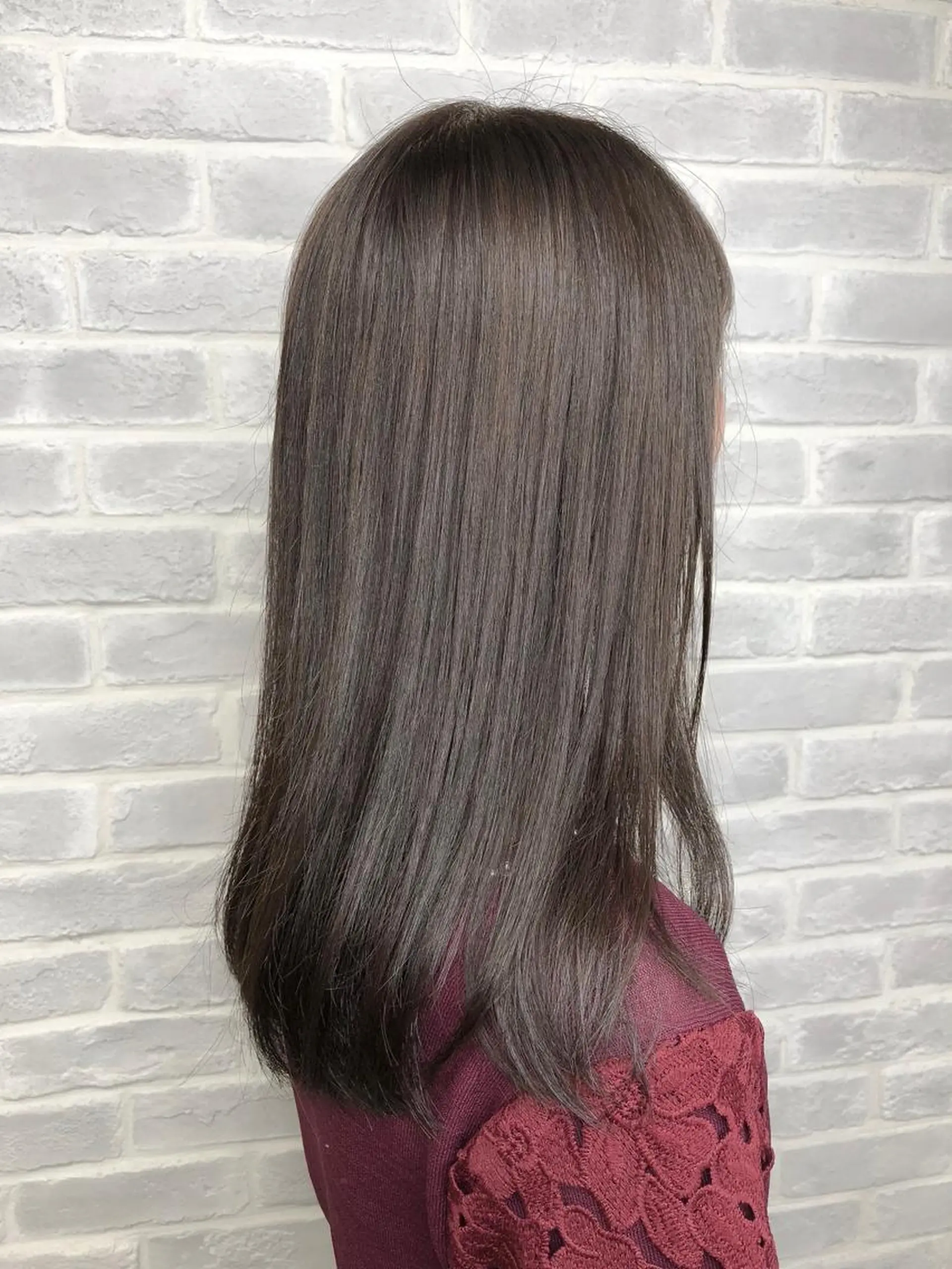 ミディアム カラー カット 縮毛矯正 【透明感、艶髪】西村 有司のヘアスタイル