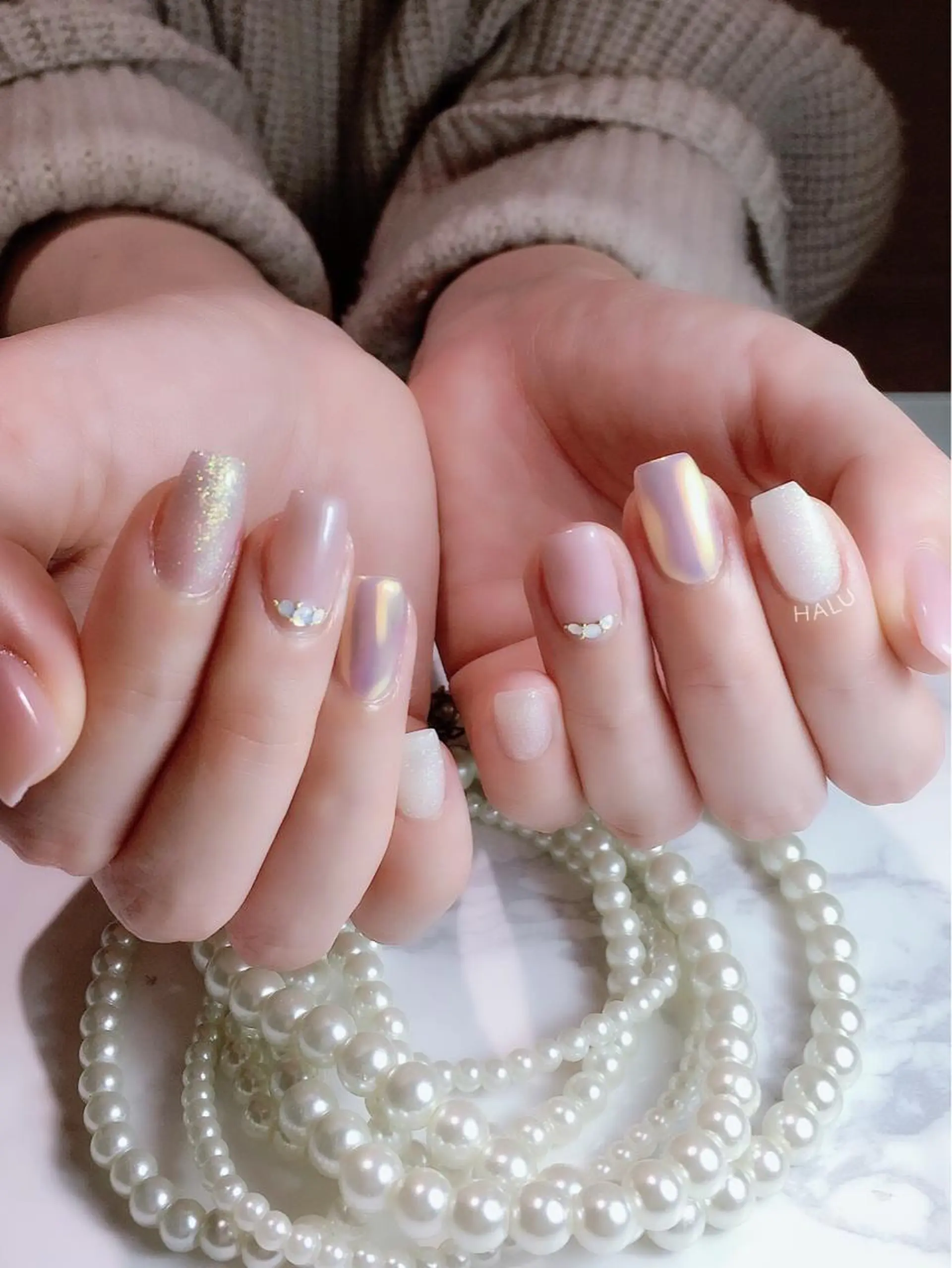 ネイル キラキラネイル HALU ハルのネイルデザイン