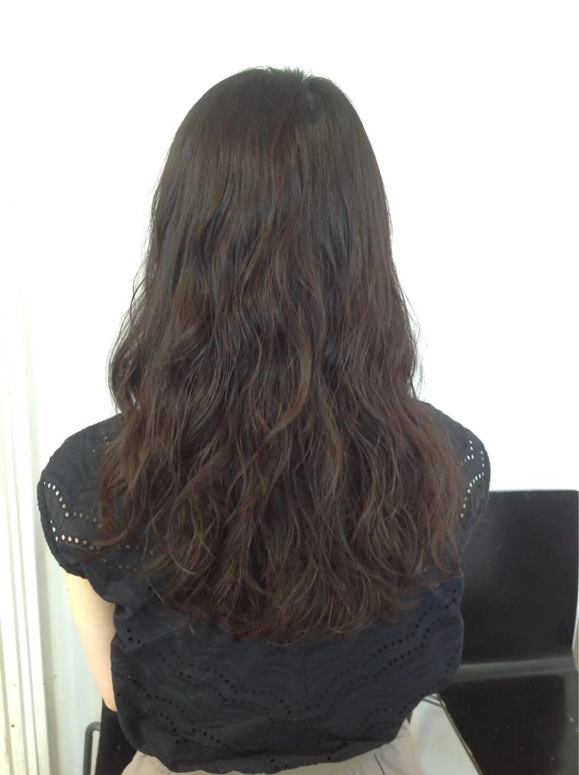 ロング パーマ ロング 榎園 由美のヘアスタイル