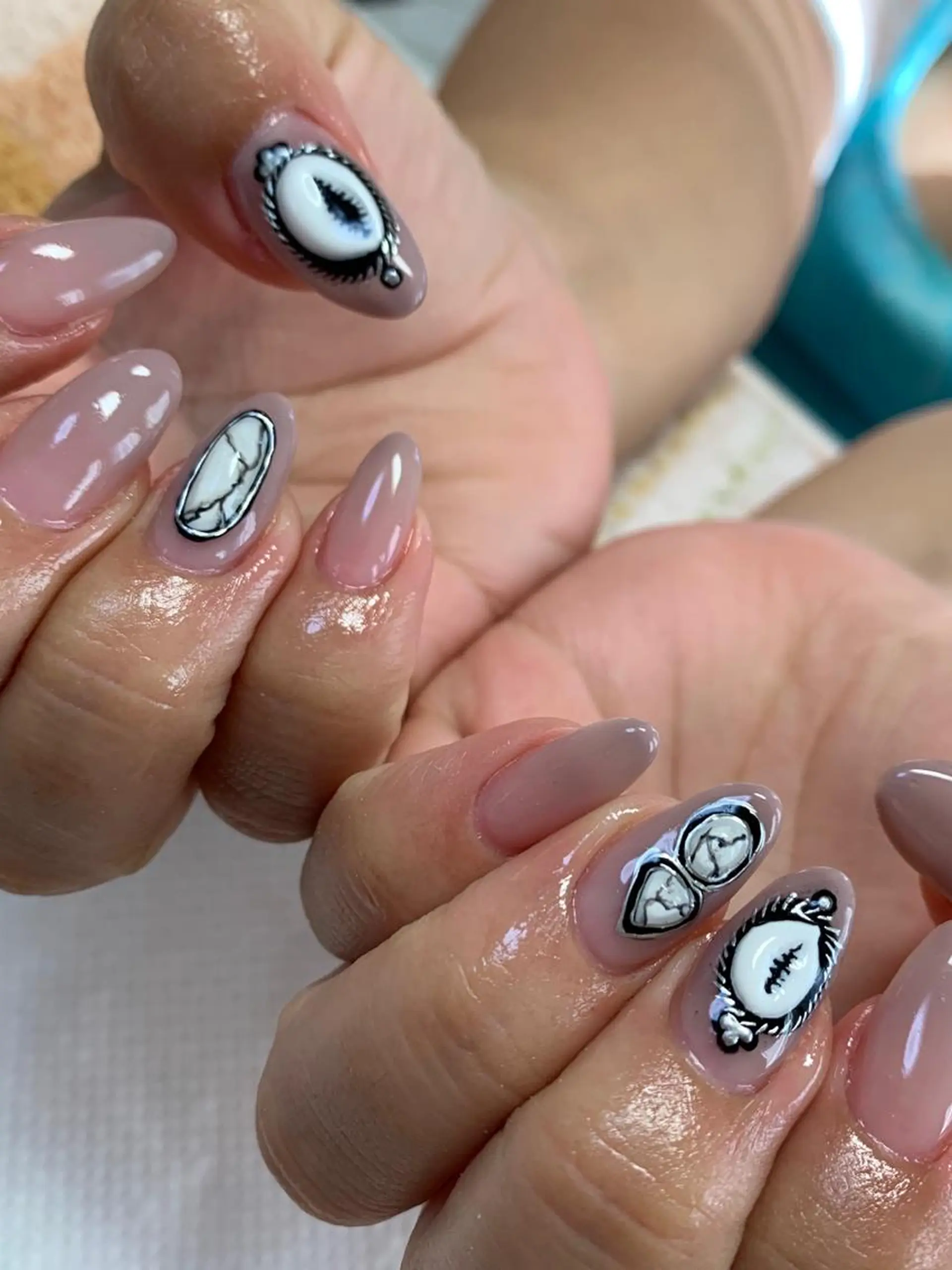 ネイル rukianail 新里のネイルデザイン