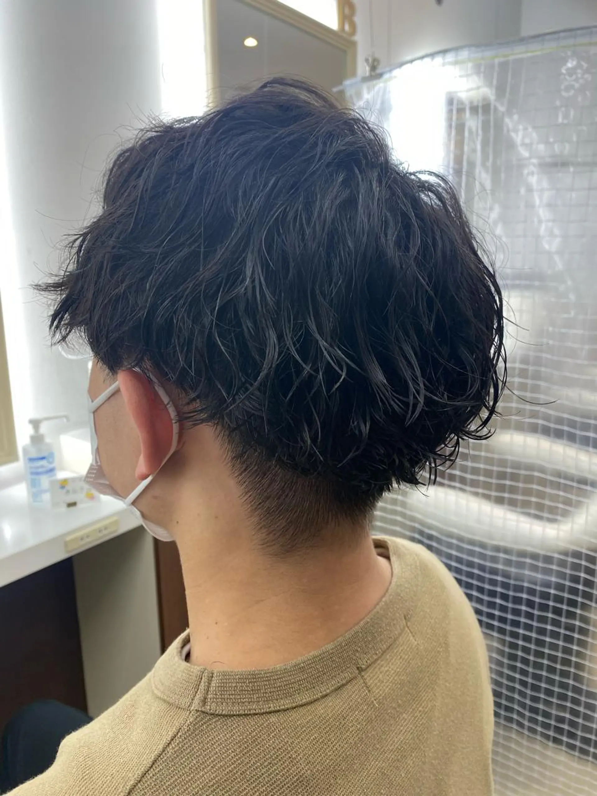 ショート パーマ メンズ カット パーマ 市川 博紀 店長のヘアスタイル