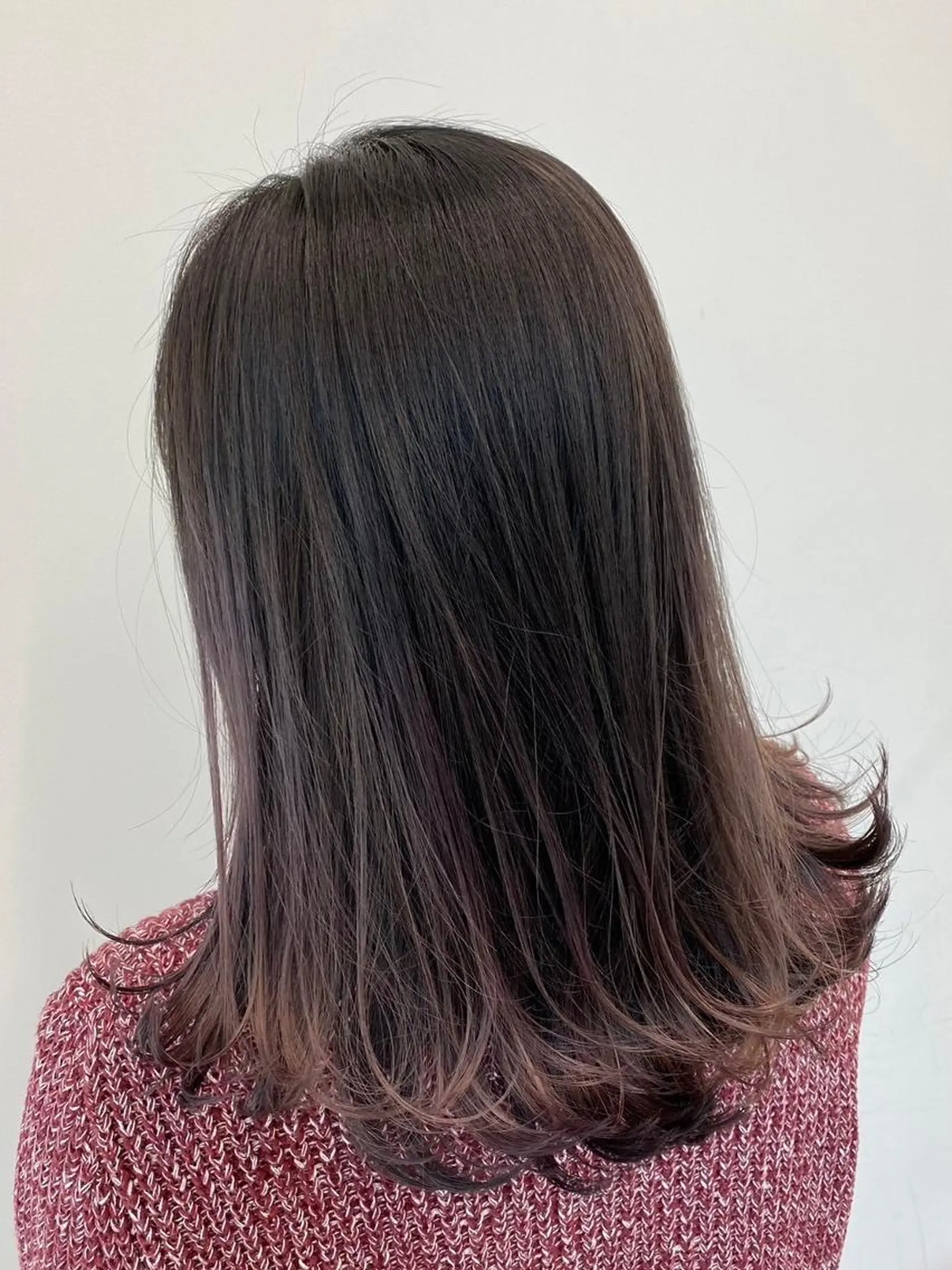 ロング アッシュ ボブ 髪質改善 【公式】amble luxe 中野のヘアスタイル
