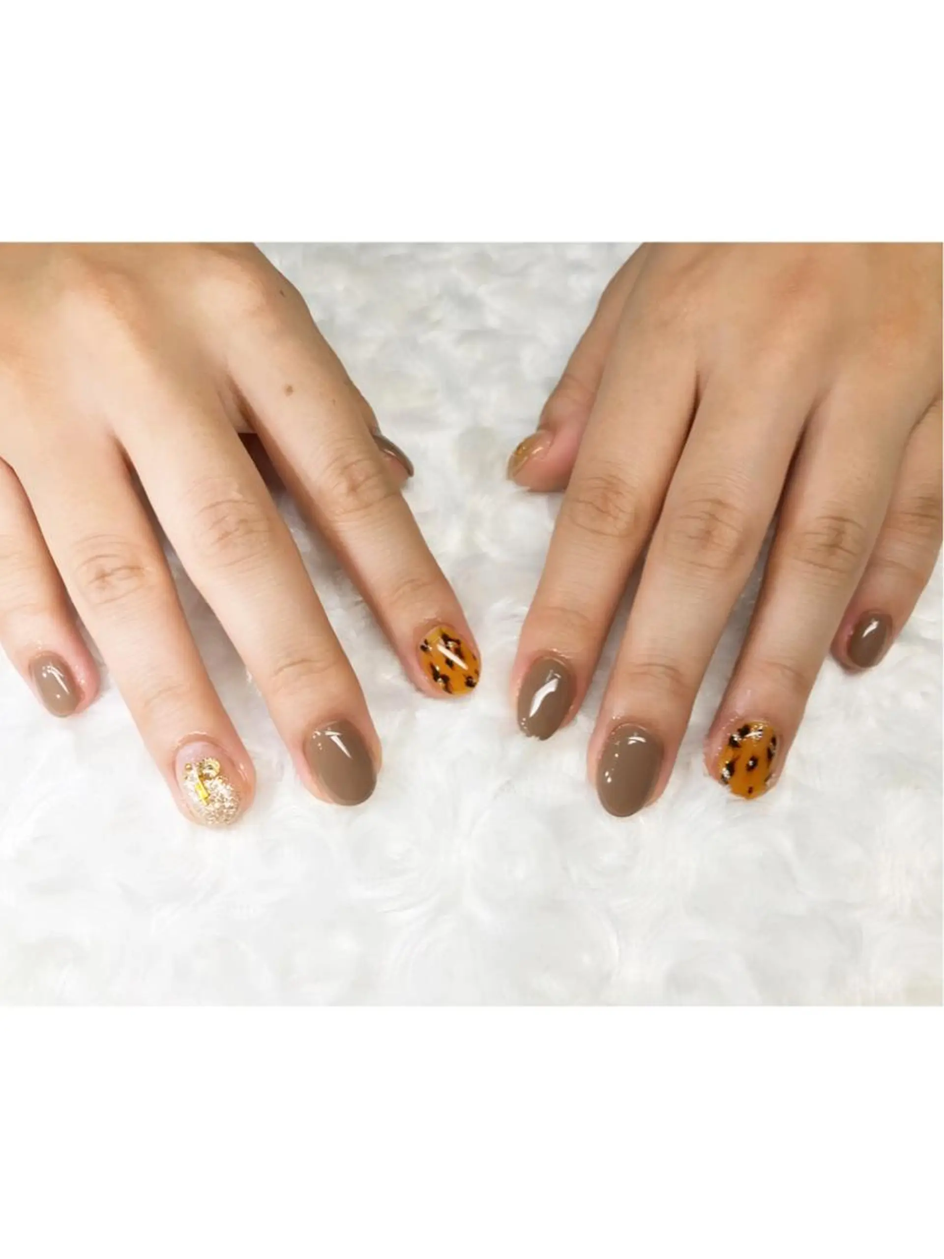 ネイル アニマル柄 ニュアンスネイル ハンドネイル ハンドケア muu. maiのネイルデザイン
