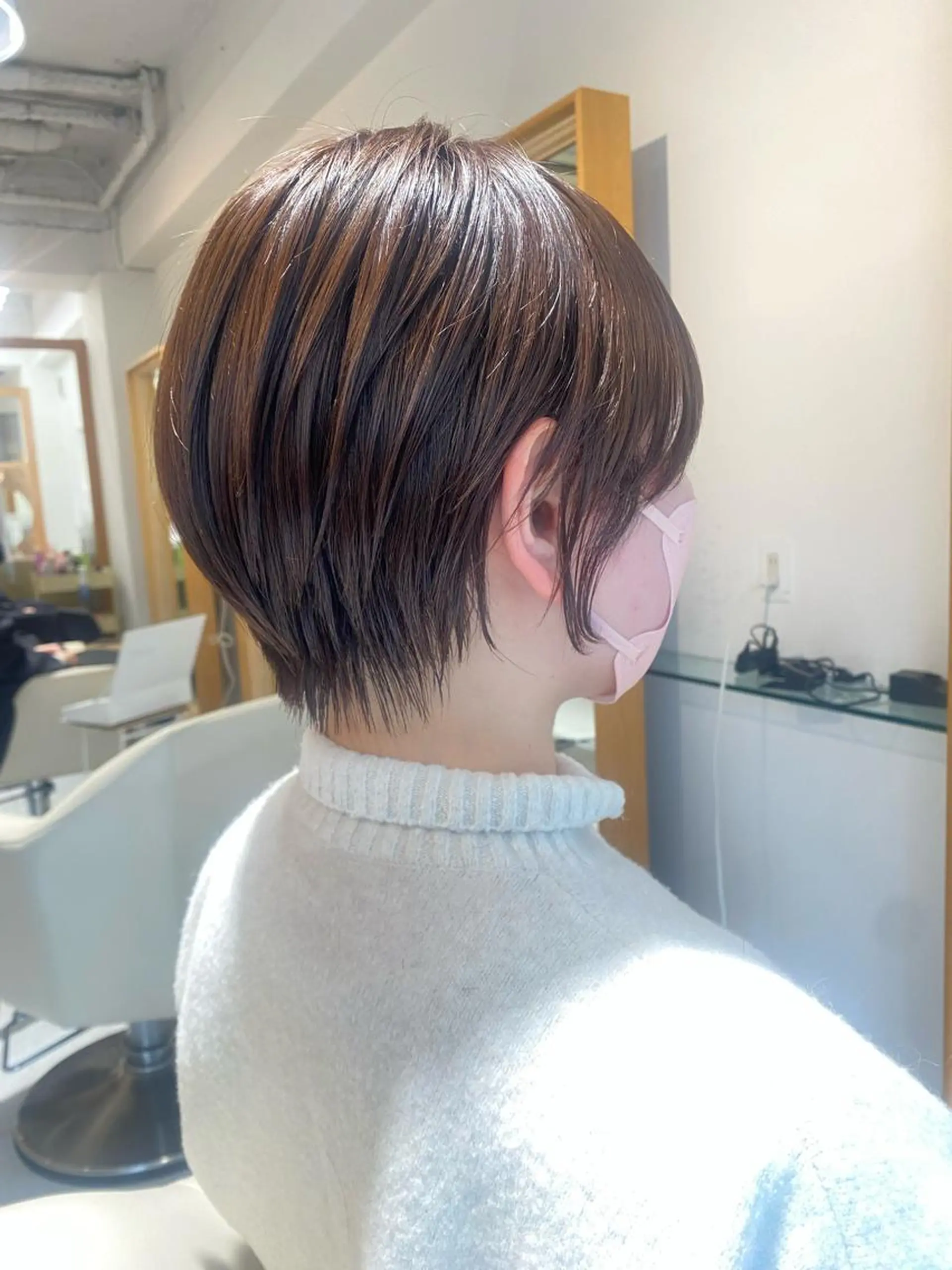 ショート カラー カット ヘアカラー トリートメント 安永 涼のヘアスタイル