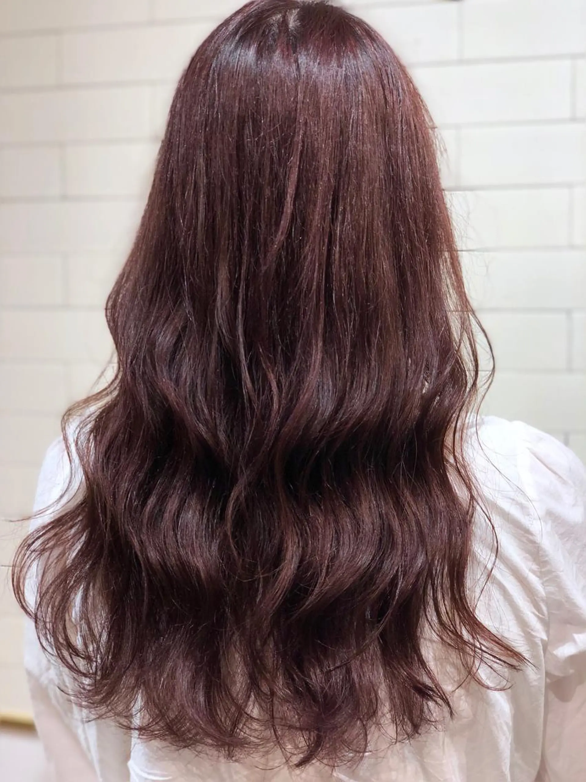 セミロング ヘアカラー トリートメント 髪質改善⌇透明感 カラー⌇川上葵のヘアスタイル