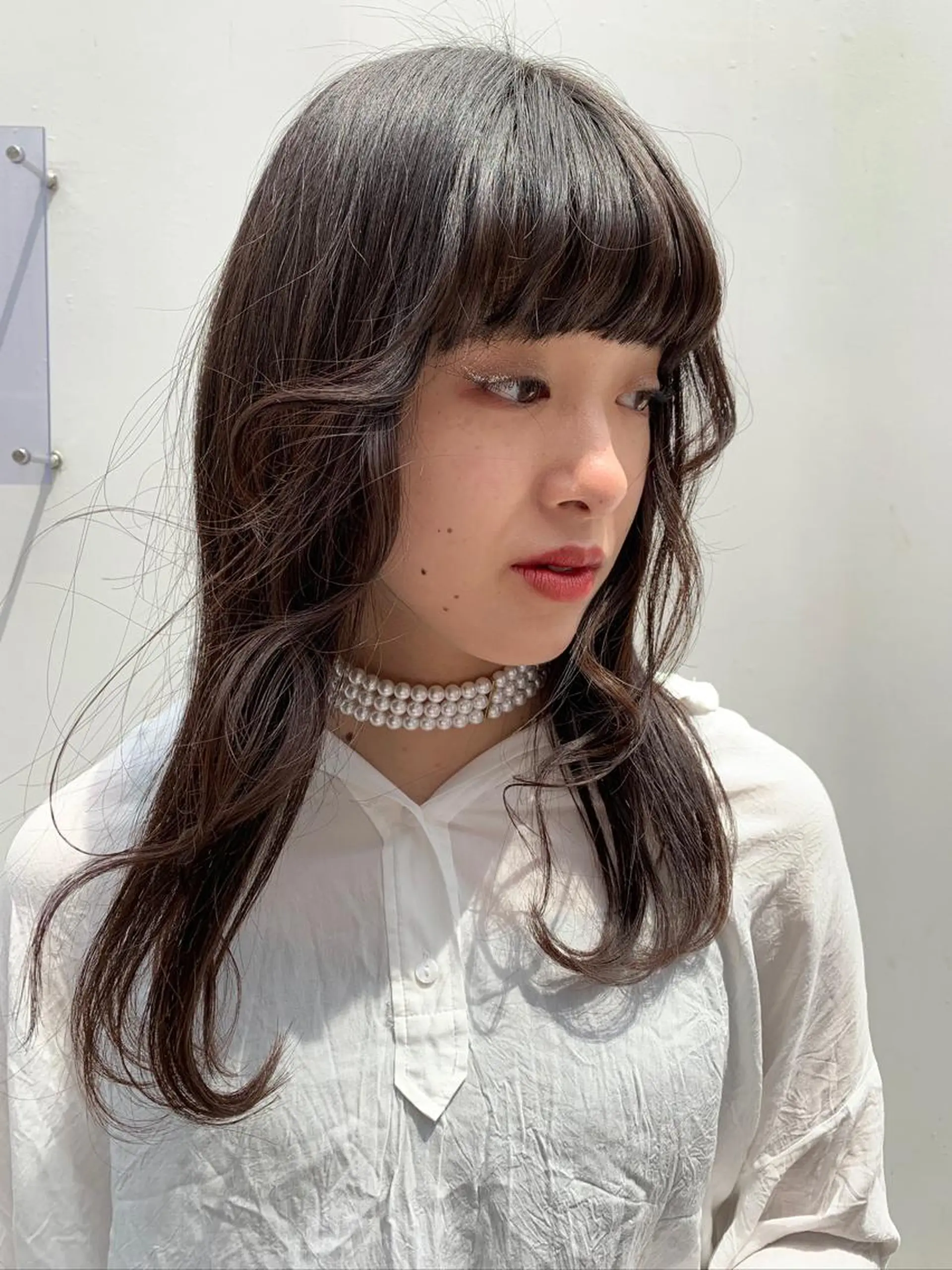 セミロング カラー ヘアアレンジ 韓国ヘア┊︎レイヤー ┊︎haruka🌙のヘアスタイル