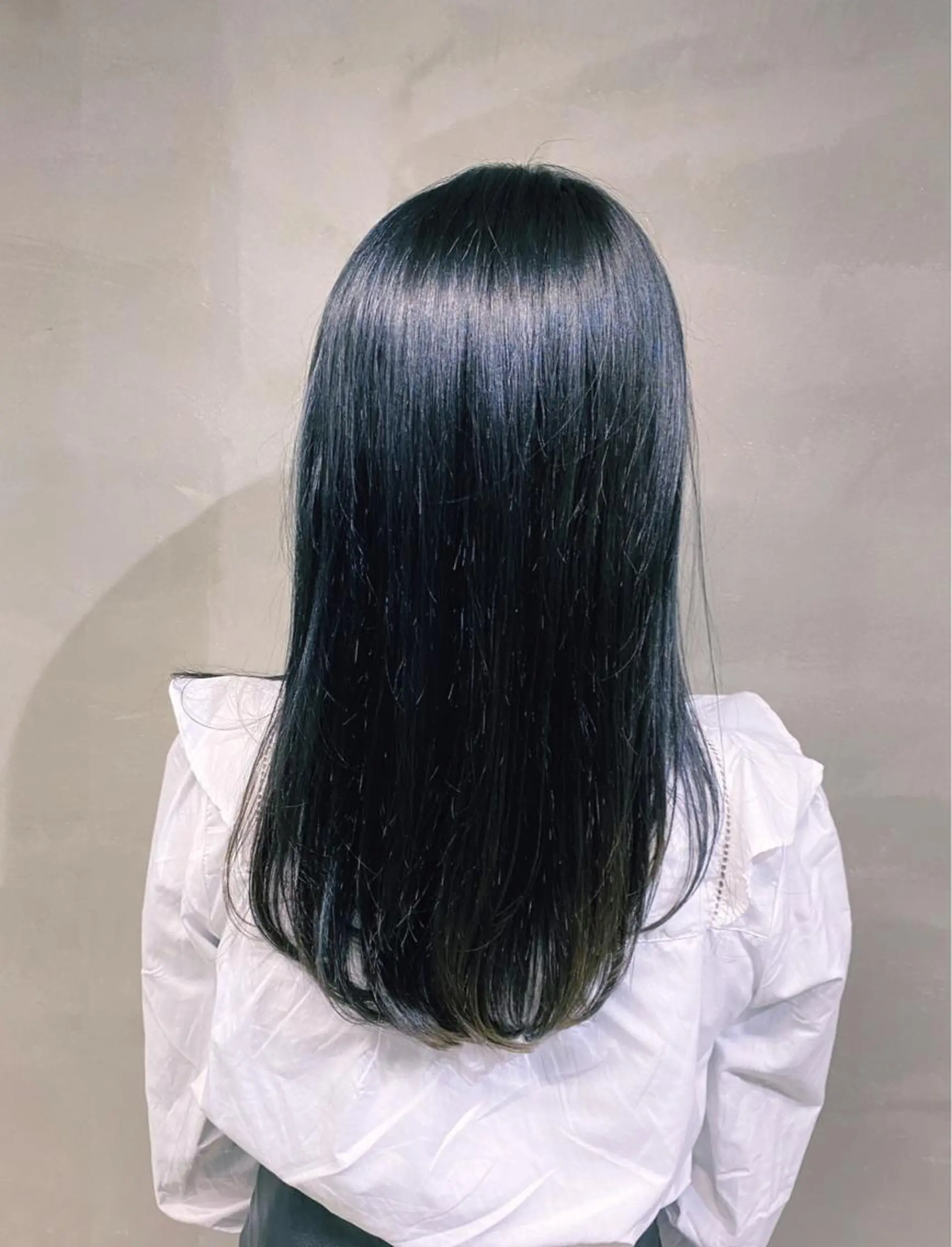 ロング カラー 黒髪 ブルーカラー ブルーブラック 艶髪/髪質改善/ MONSO山本のヘアスタイル