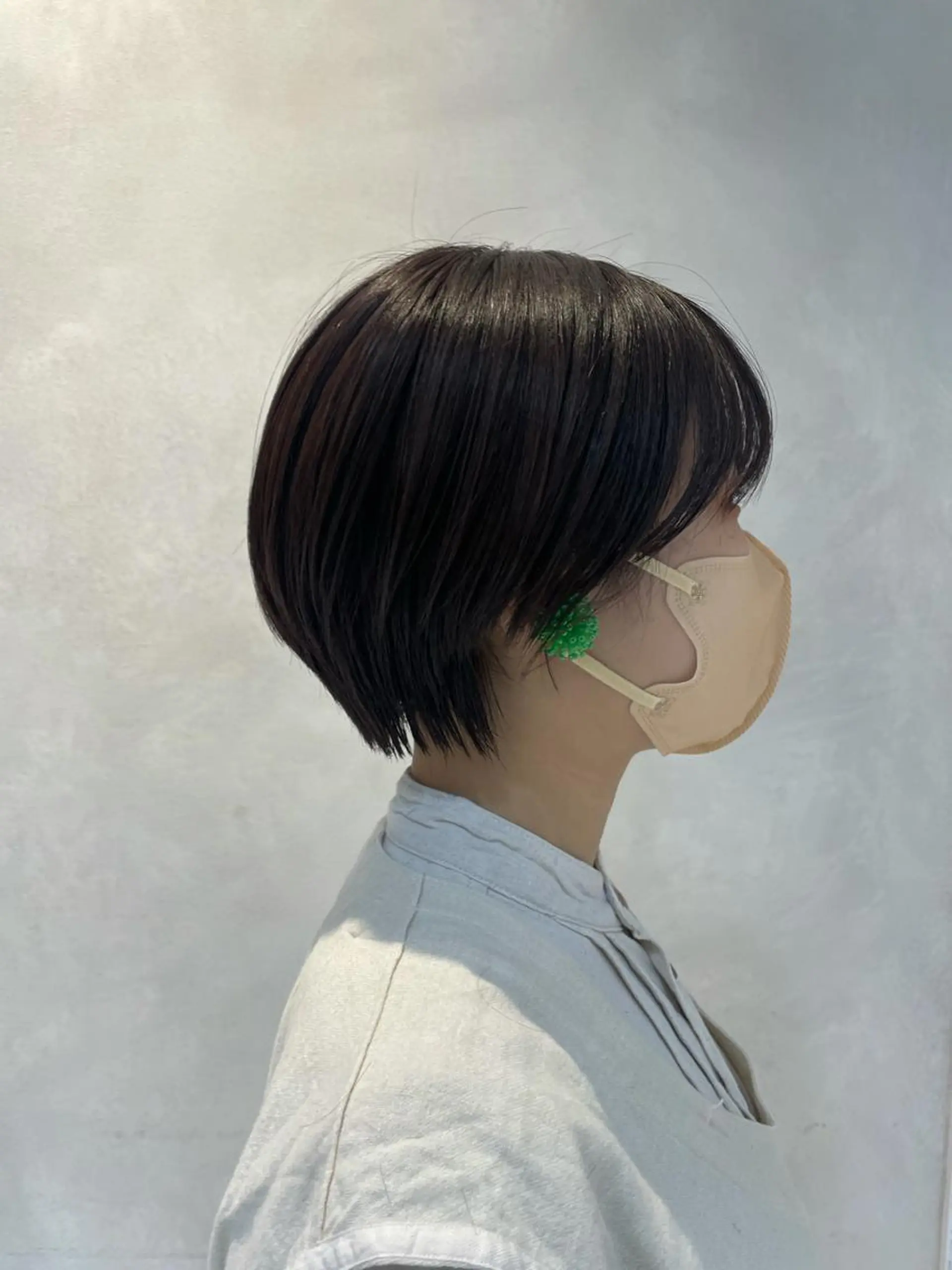 ショート カラー ベージュカラー グレージュ 韓国風カラー ラベンダーカラー ラベンダーベージュ 若林 良のヘアスタイル