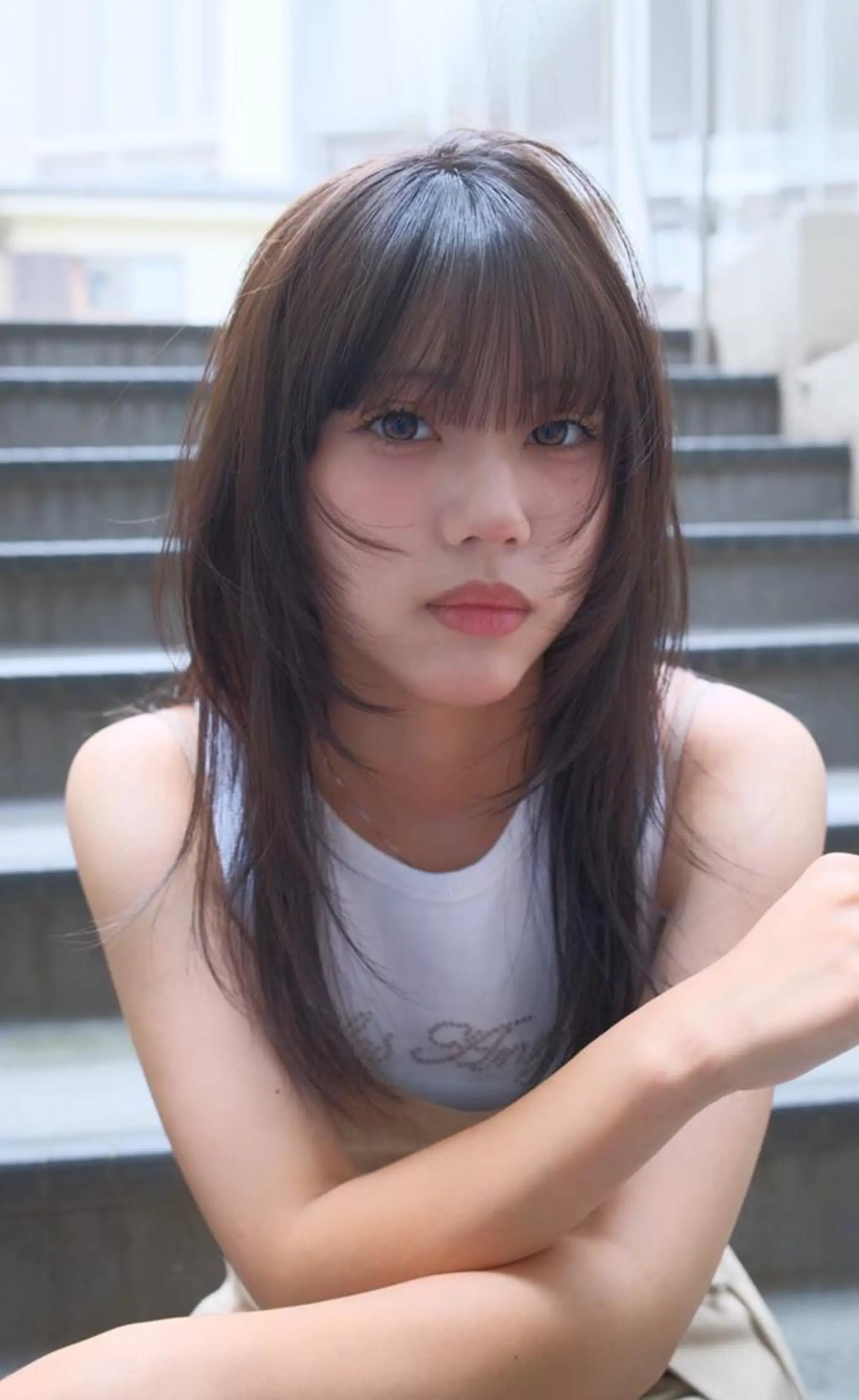 ロング レイヤーカット カット 縮毛矯正 カラー/レイヤー/ 髪質改善/PAAQのヘアスタイル