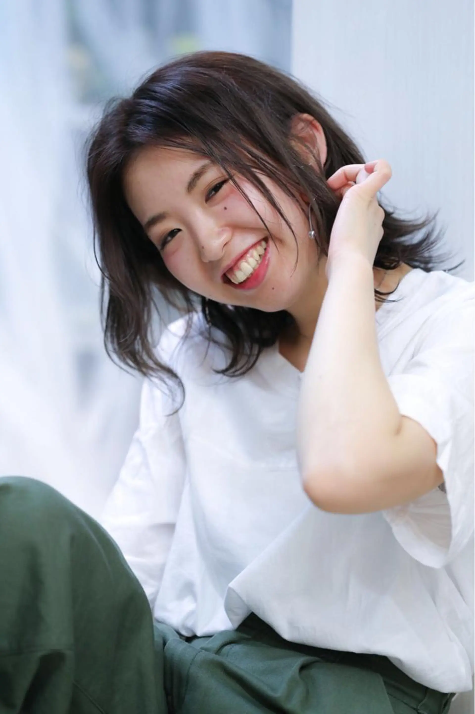 ミディアム カラー パーマ ボブレイヤー ボブ レイヤーカット カット ヘッドスパ ✨森下 直弥✨ 店長🤩のヘアスタイル