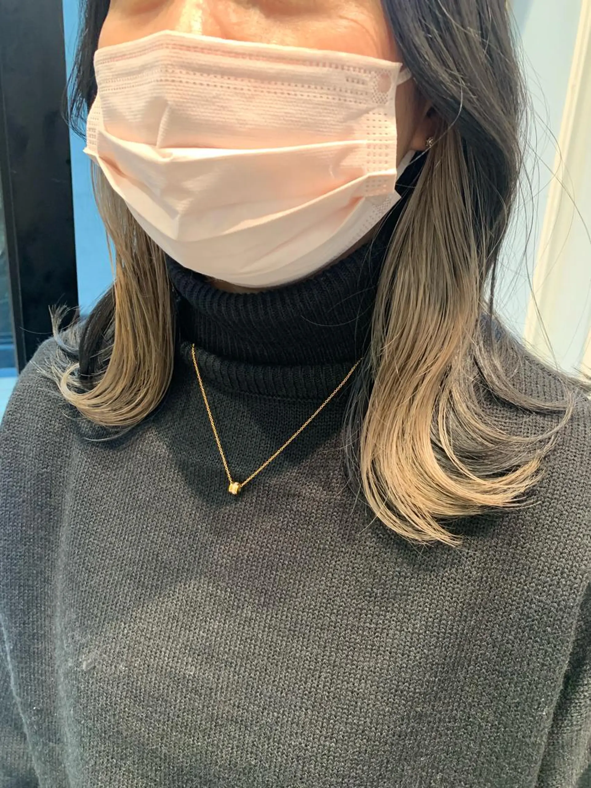 ミディアム カラー ヘアアレンジ ブリーチ カット ヘアカラー トリートメント yuka .のヘアスタイル