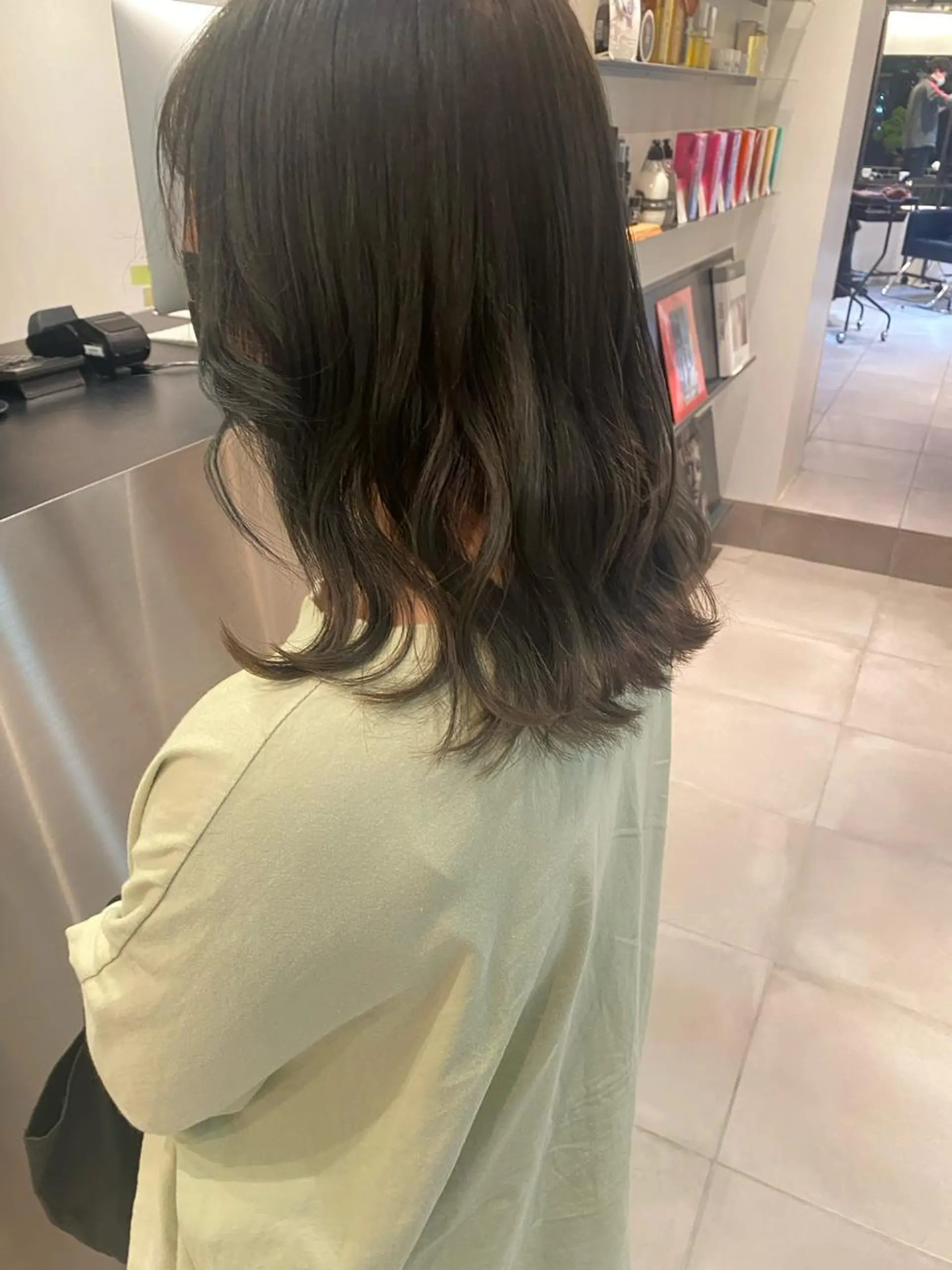 ミディアム riria/ボブ /透明感カラー🎀のヘアスタイル