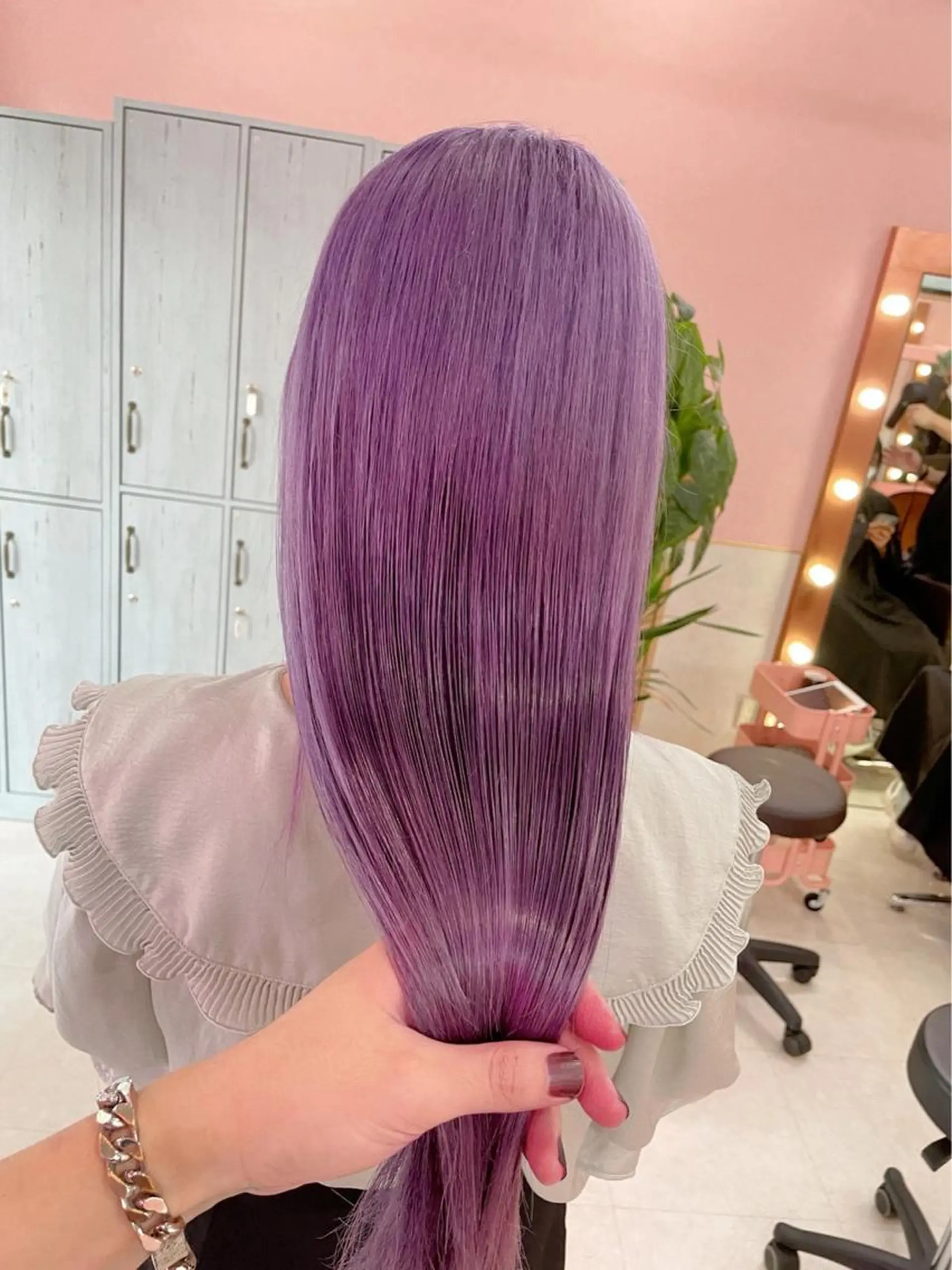 ロング カラー カット ヘアカラー トリートメント ダブルカラー特化💍 tiam💍韓国ヘアのヘアスタイル