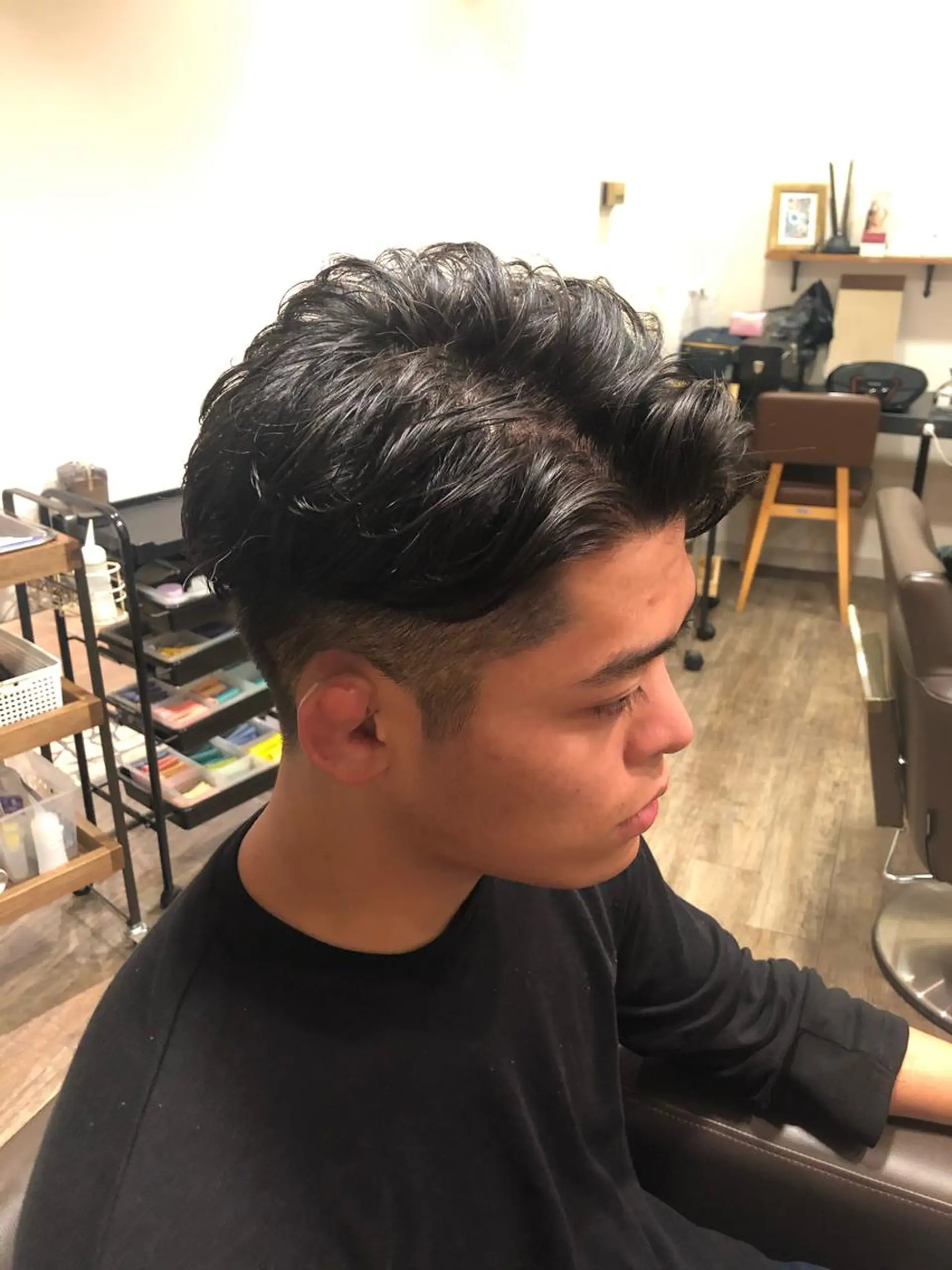 ショート パーマ カット パーマ bifino.rilune for men所属・rilune matsuoのヘアスタイル