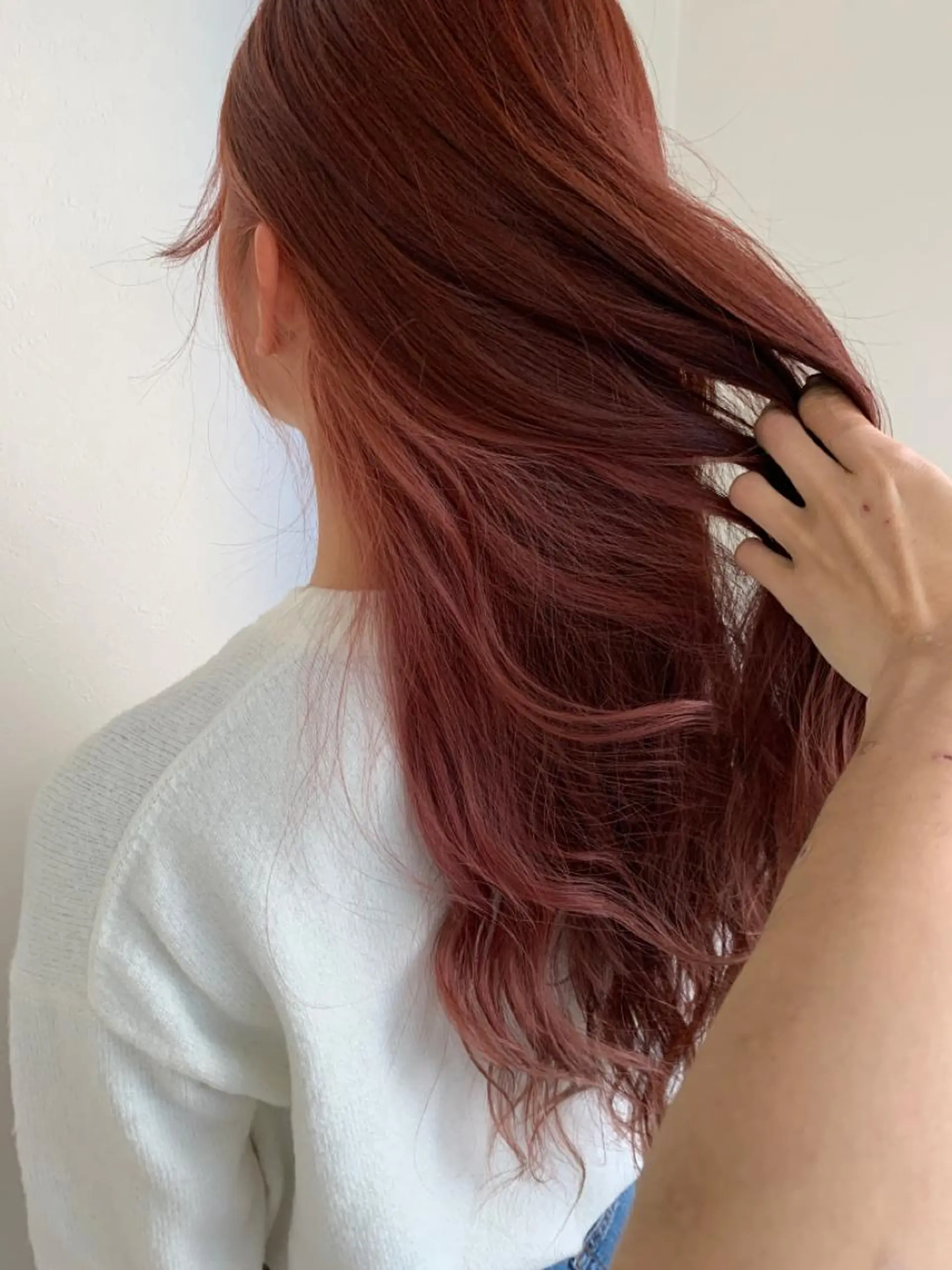 ロング ハイライト 髪質改善 韓国風ヘア 縮毛矯正 トリートメント ヘアカラー 美髪矯正・レイヤー 倉友哉のヘアスタイル