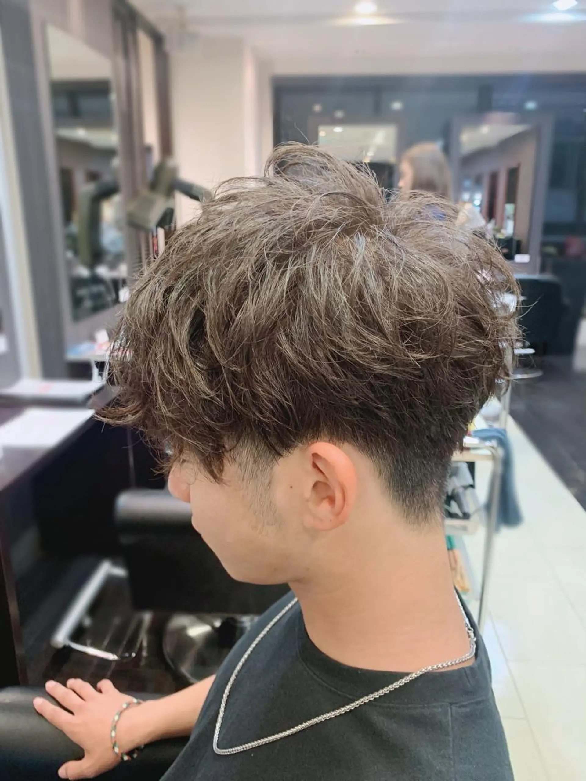 パーマ メンズ メンズパーマ スパイラルパーマ カット パーマ 藤本 麻衣のヘアスタイル