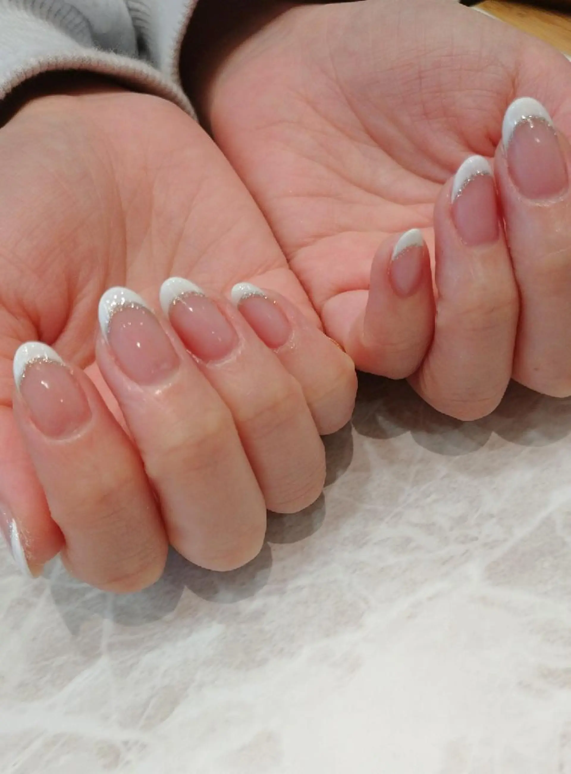 ネイル フレンチネイル 會田 瑠衣のネイルデザイン