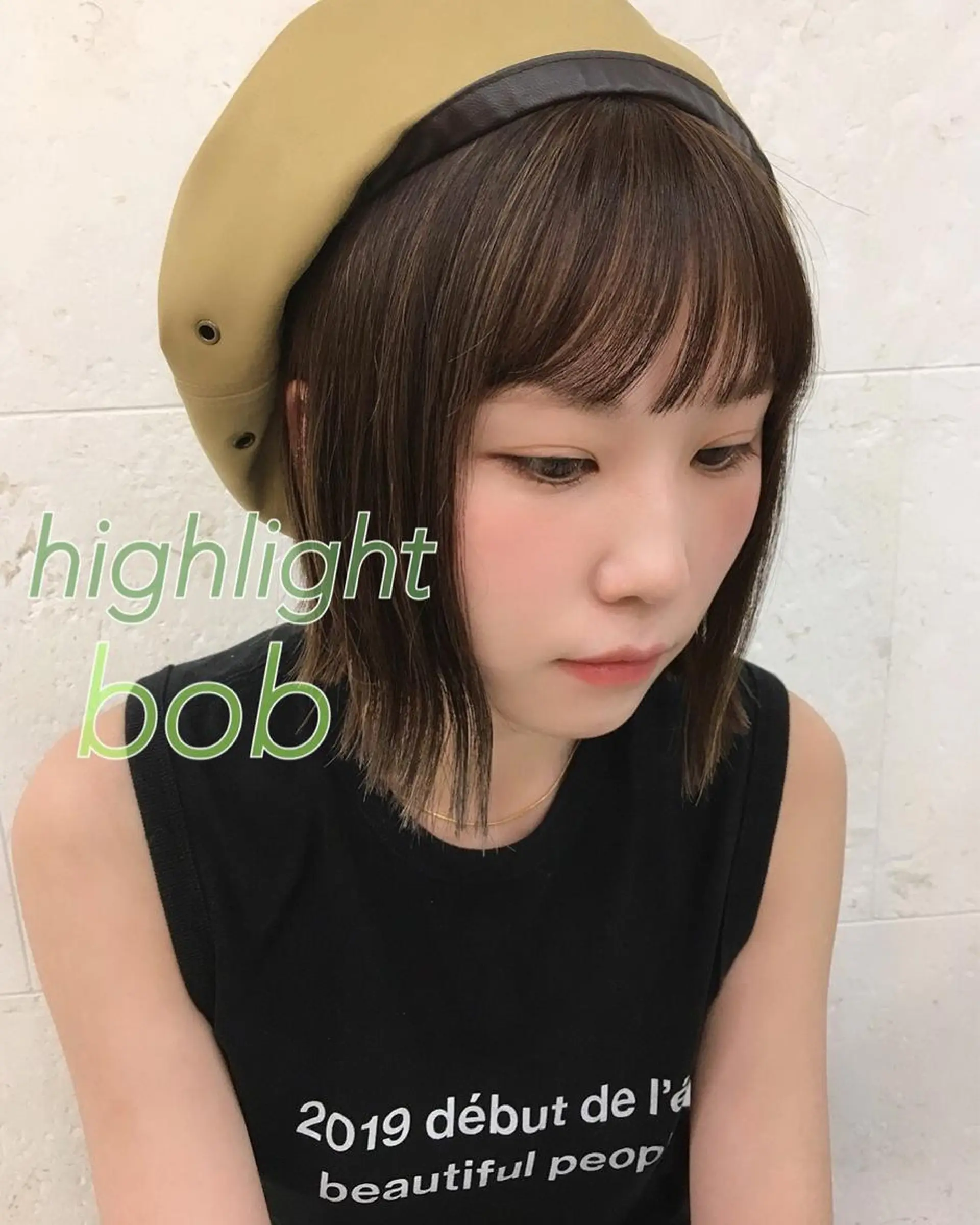 ショート カラー ボブ カット ヘアカラー トリートメント 斉藤 貴也のヘアスタイル