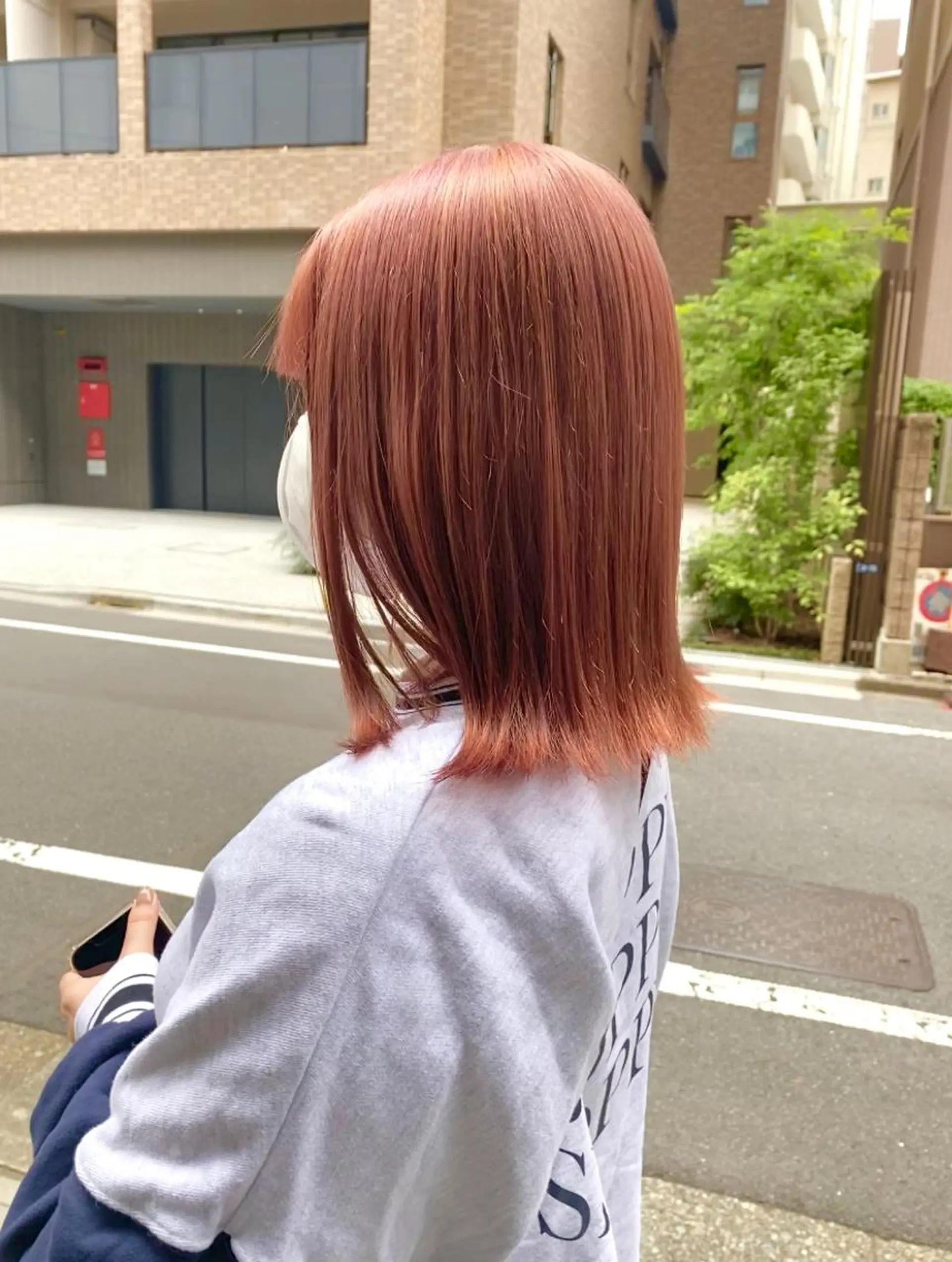 セミロング カラー ベージュカラー ピンクカラー ピンクベージュ ハイトーン/デザイン hirokiのヘアスタイル