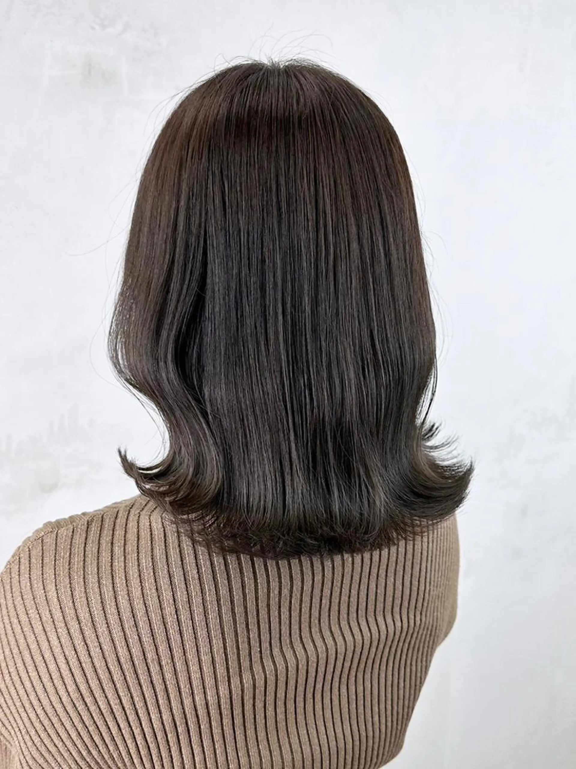 ミディアム カラー パーマ ヘアアレンジ グレージュ ボブ カット ヘアカラー トリートメント ITbyALBUM 浦和店のヘアスタイル