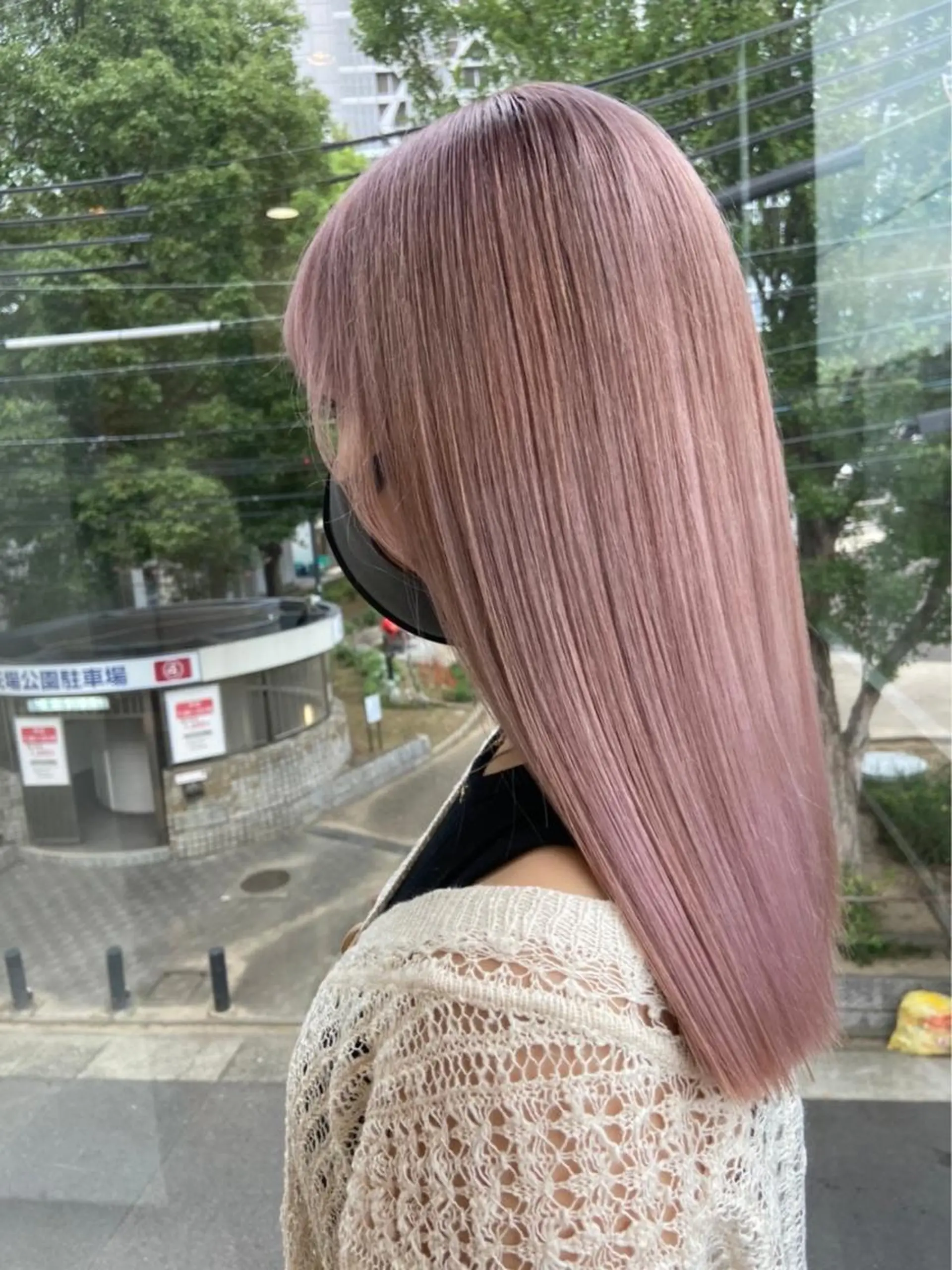 ロング カラー ブリーチ ピンクカラー 鈴木/ニュアンス パーマ/メンズのヘアスタイル