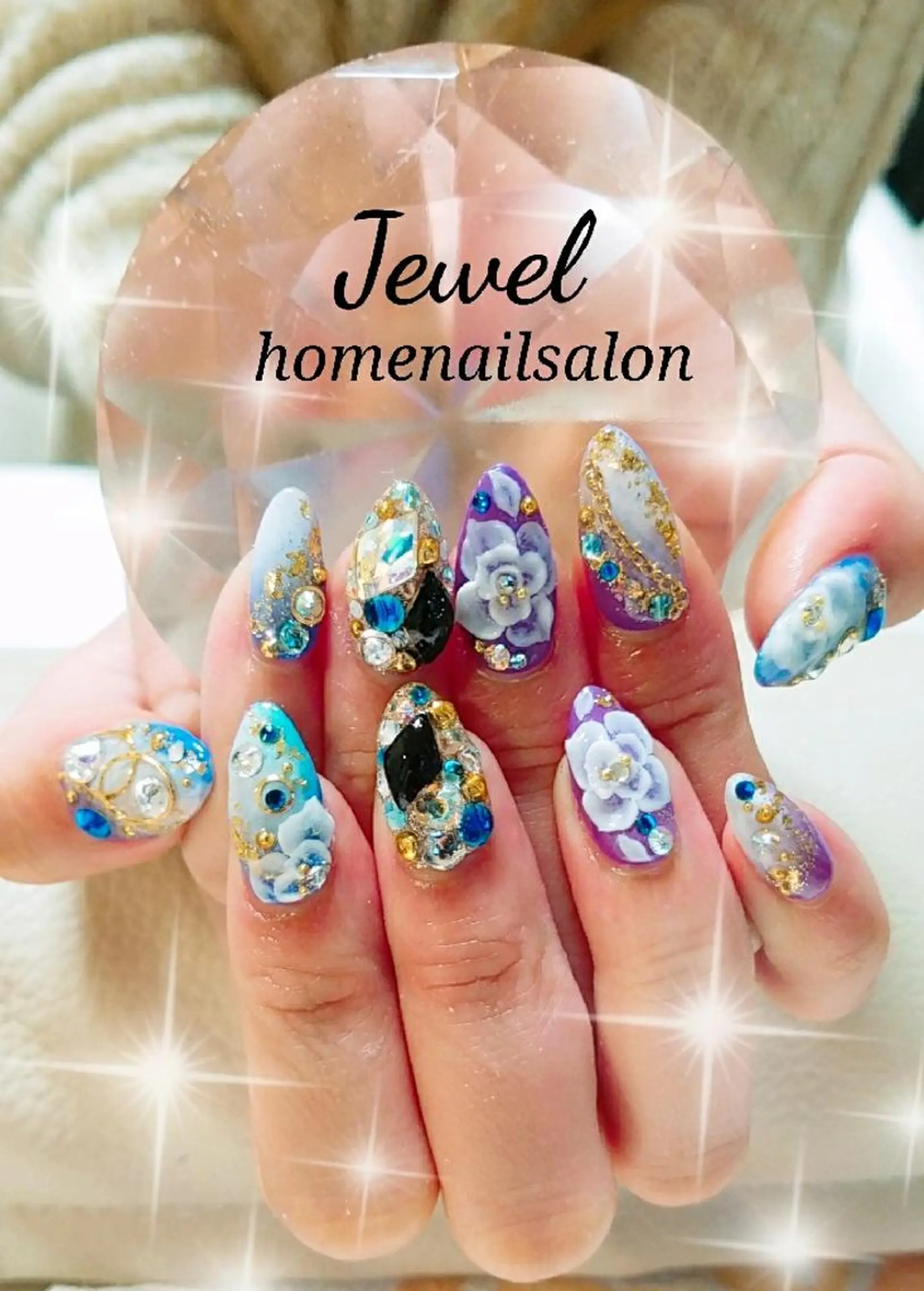 ネイル 成人式 ＪＥＷＥＬ ＮＡＩＬのネイルデザイン