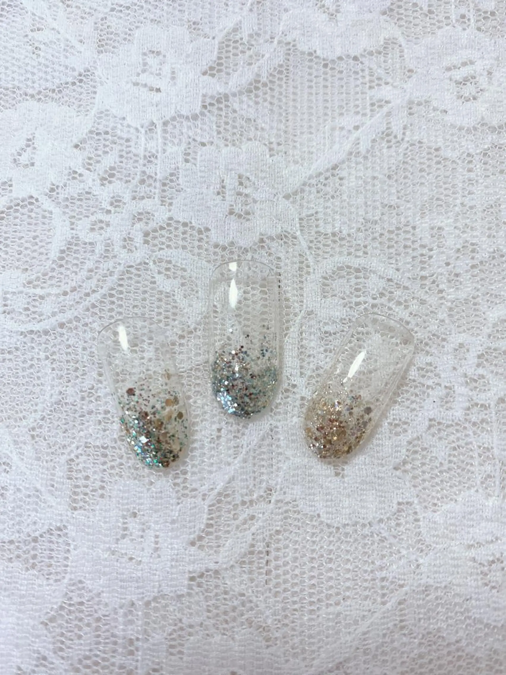 ネイル ラメ(グリッター) ラメグラデーション かわむら りょうこのネイルデザイン