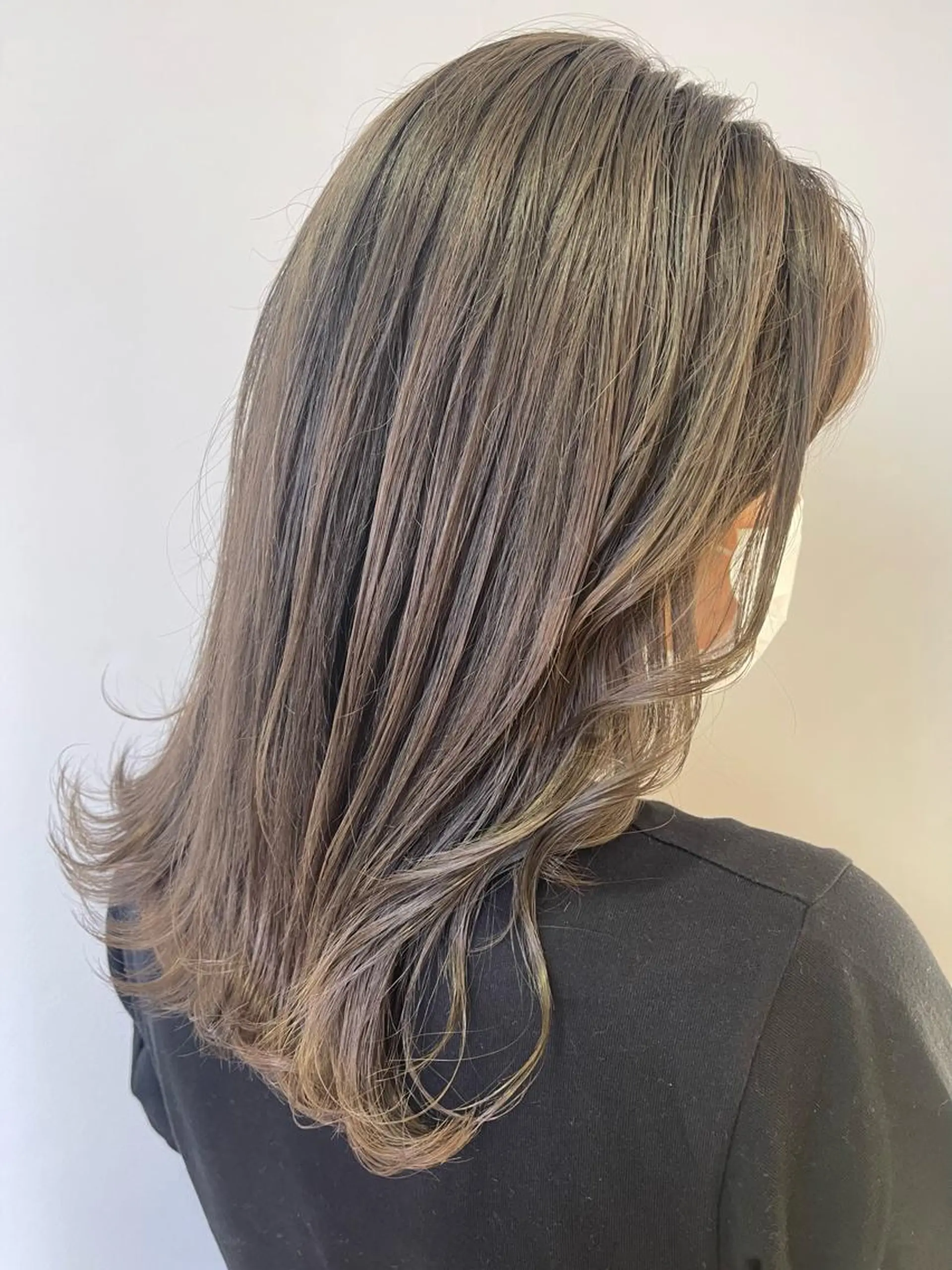 ミディアム カラー カット 縮毛矯正 トリートメント Tamagawa Sakiのヘアスタイル