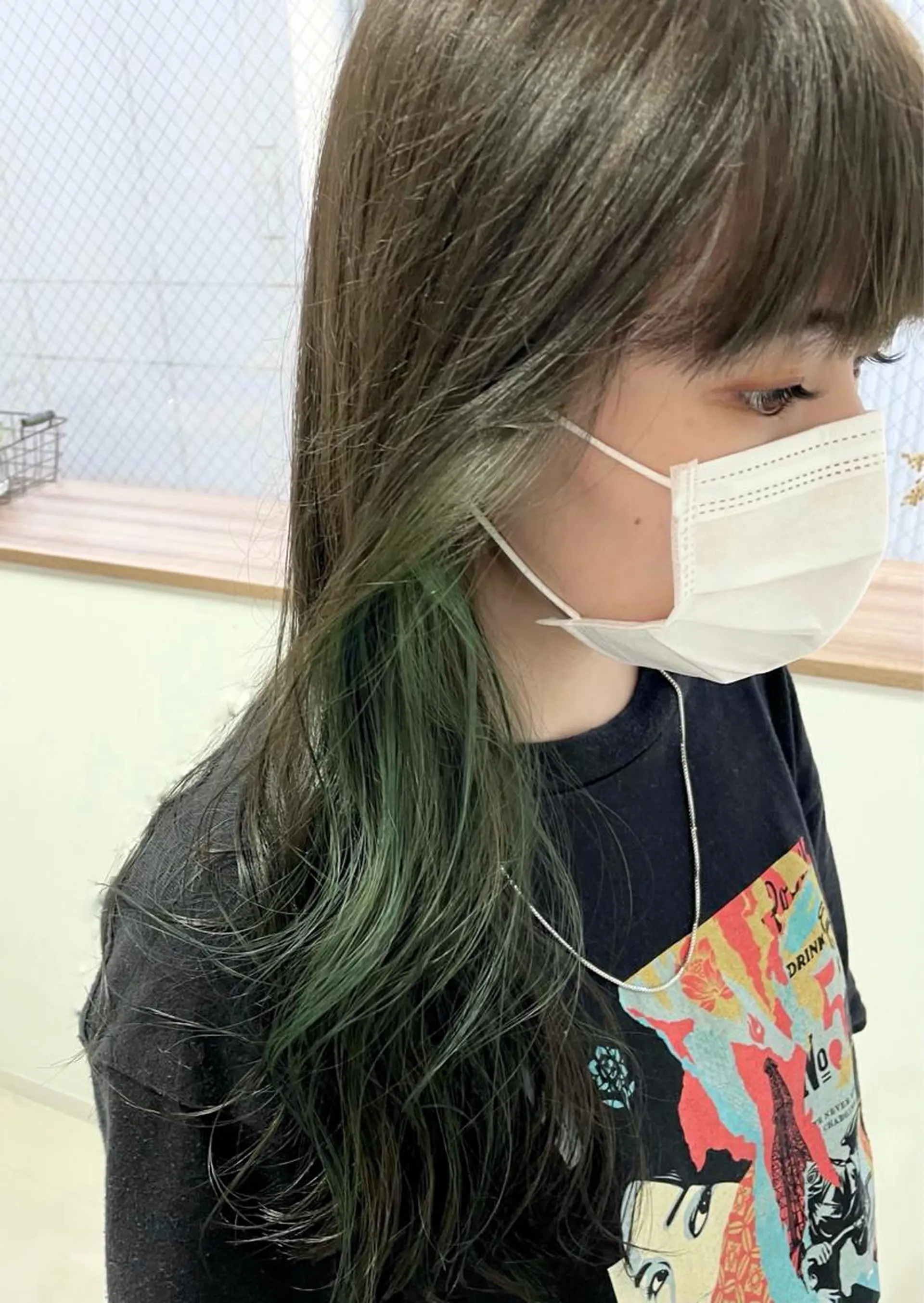 セミロング カラー 🦋うる艶透明感ヘア 今井達也のヘアスタイル