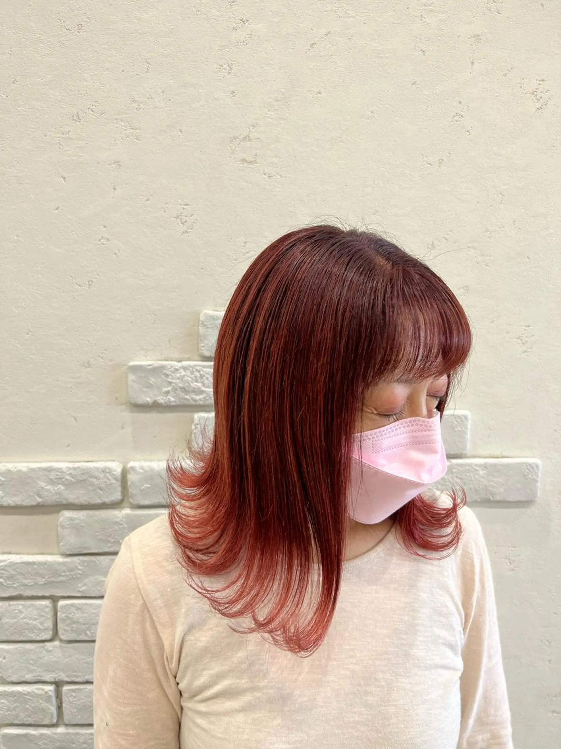 セミロング ヘアカラー 太白区/白髪ぼかし ハイライト/千葉達人のヘアスタイル