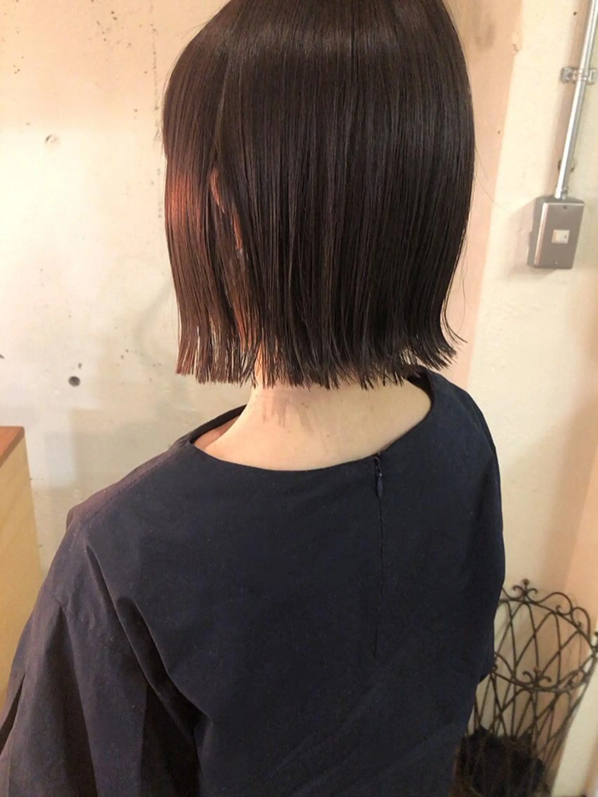 ミディアム カラー ベージュカラー バイオレットカラー パーマ美容師 hanaのヘアスタイル